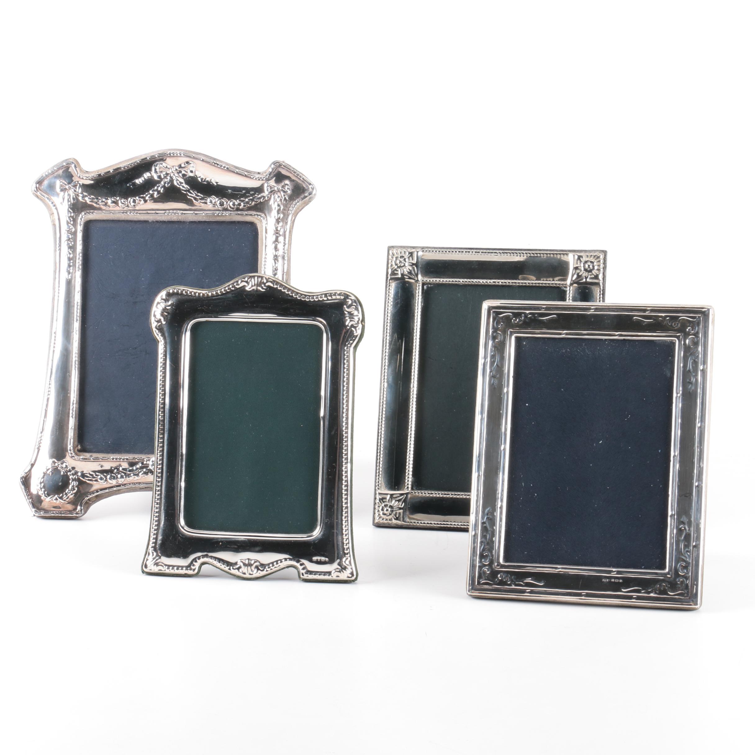 Birmingham and London, England Sterling Silver Picture Frames