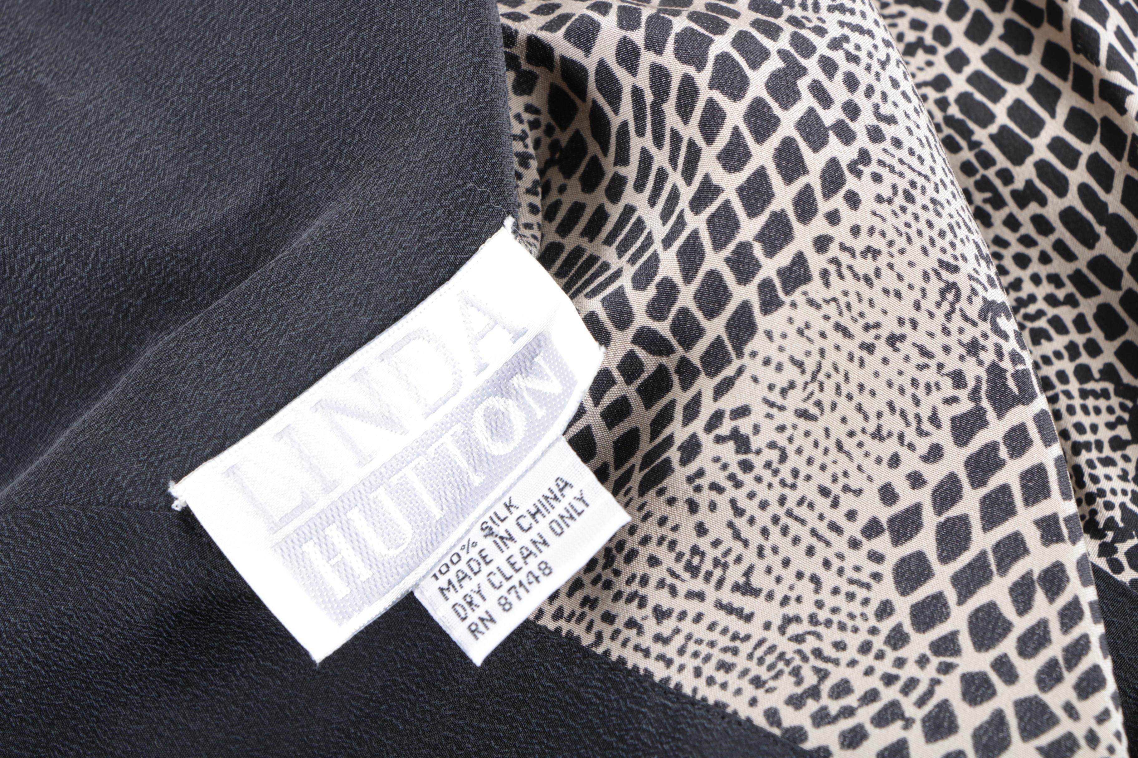 Five Animal Print Scarves Including Linda Hutton