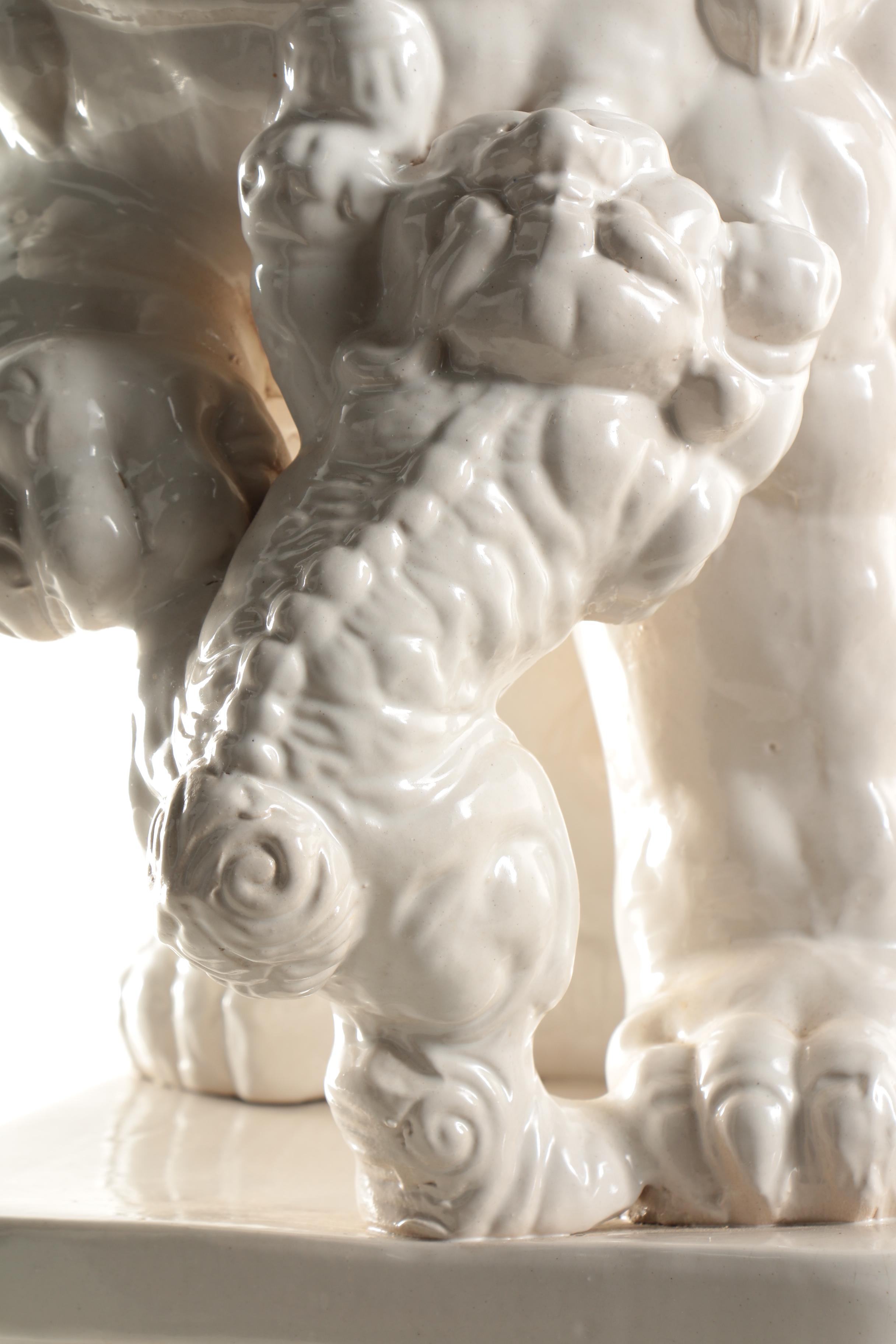 Chinese Ceramic Guardian Lion