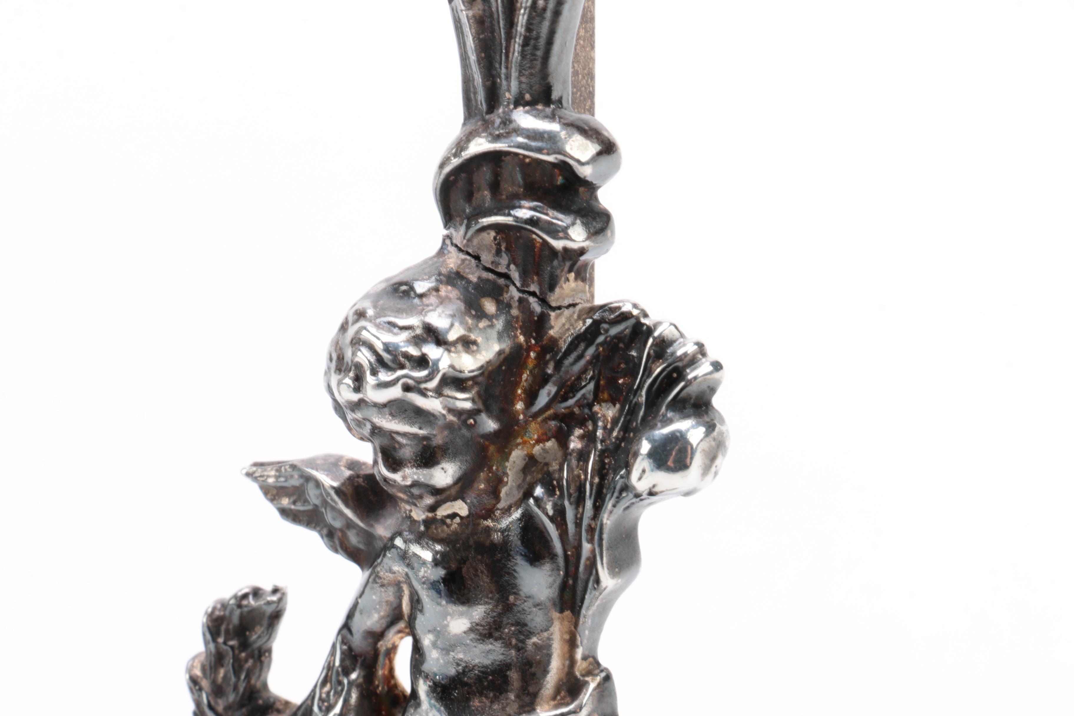 Cherub and Floral Metal Picture Frames