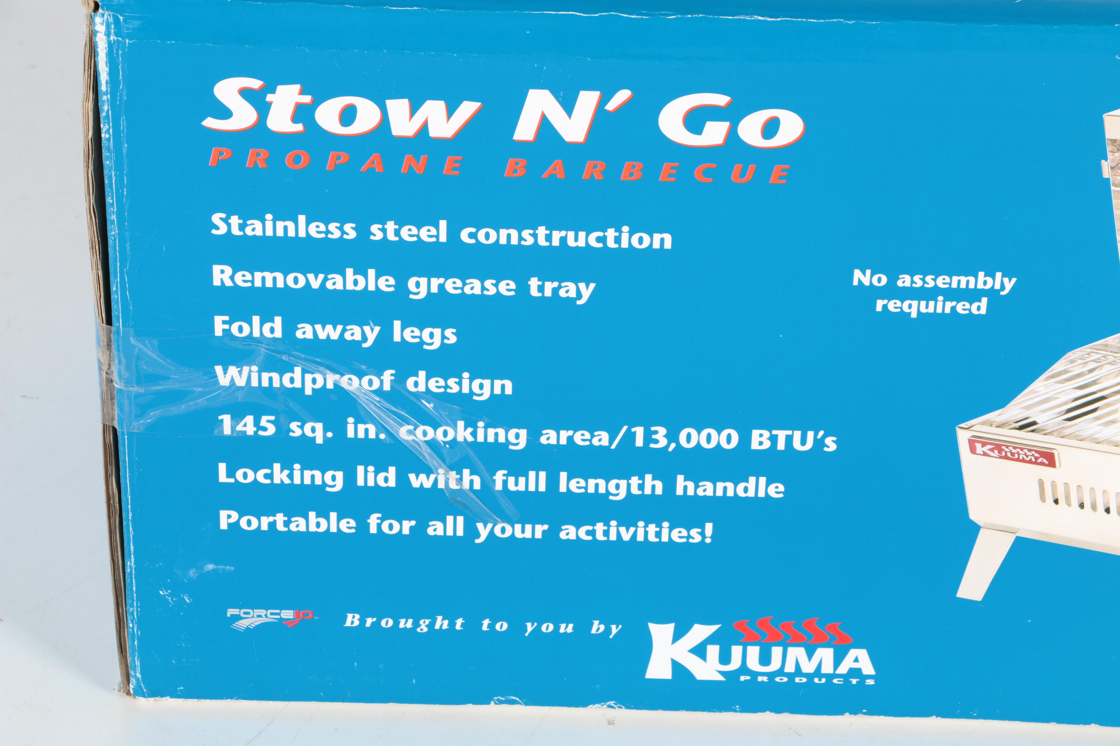 Force 10 Stow N' Go Propane Barbecue Grill by Kuuma