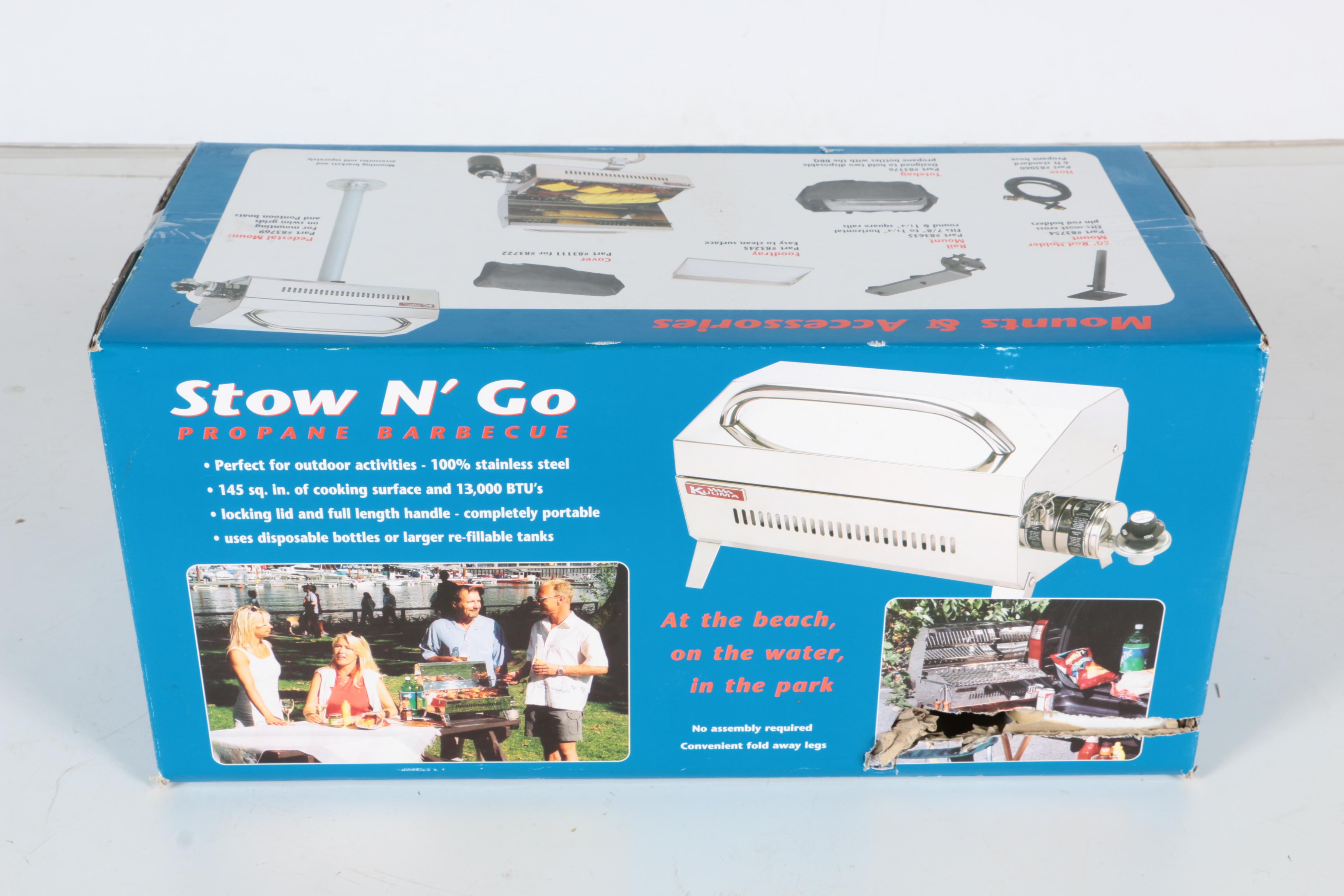 Force 10 Stow N' Go Propane Barbecue Grill by Kuuma