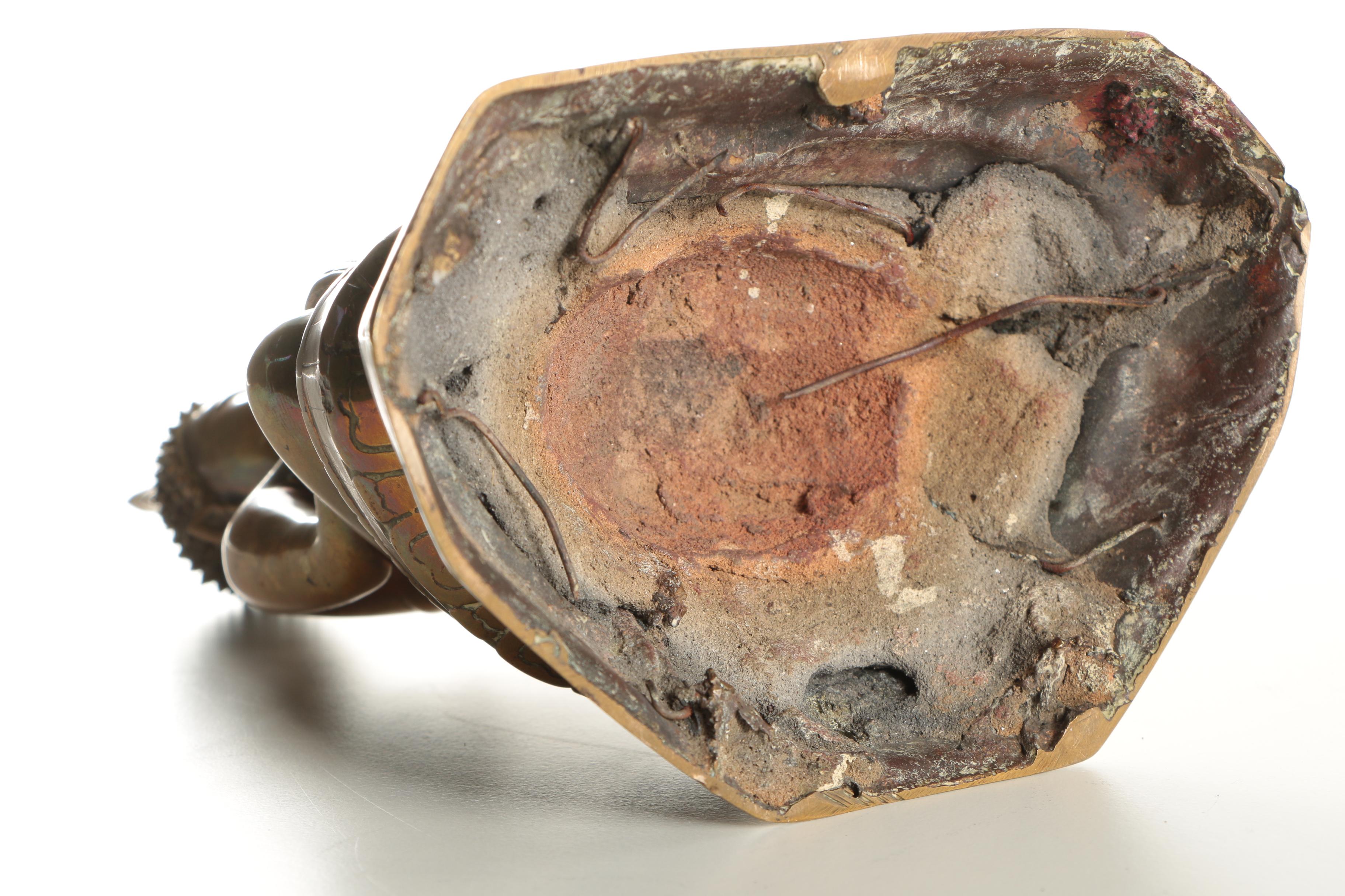 Southeast Asian Brass Buddha Sculpture