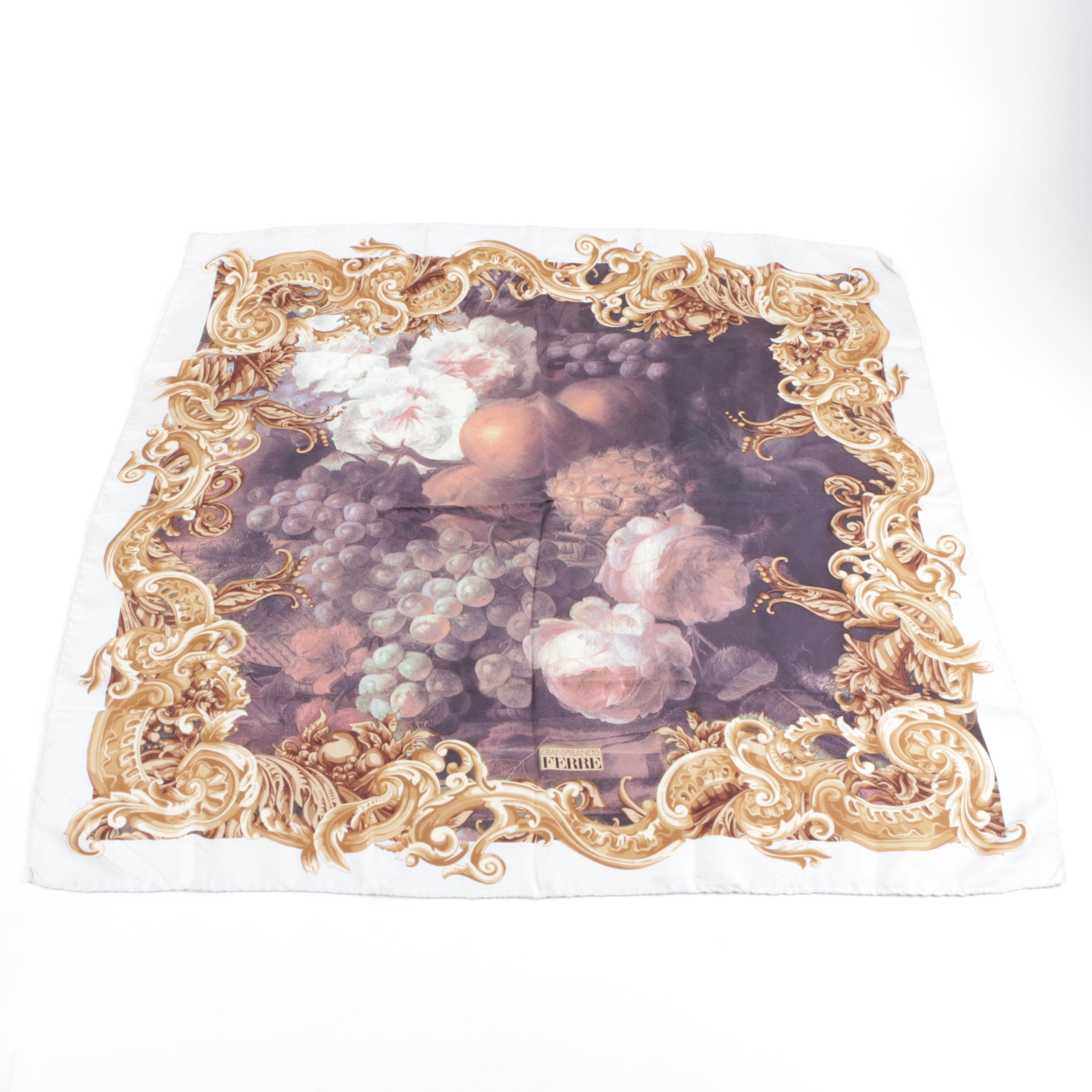 Gucci and Gianfranco Ferre Silk Scarves