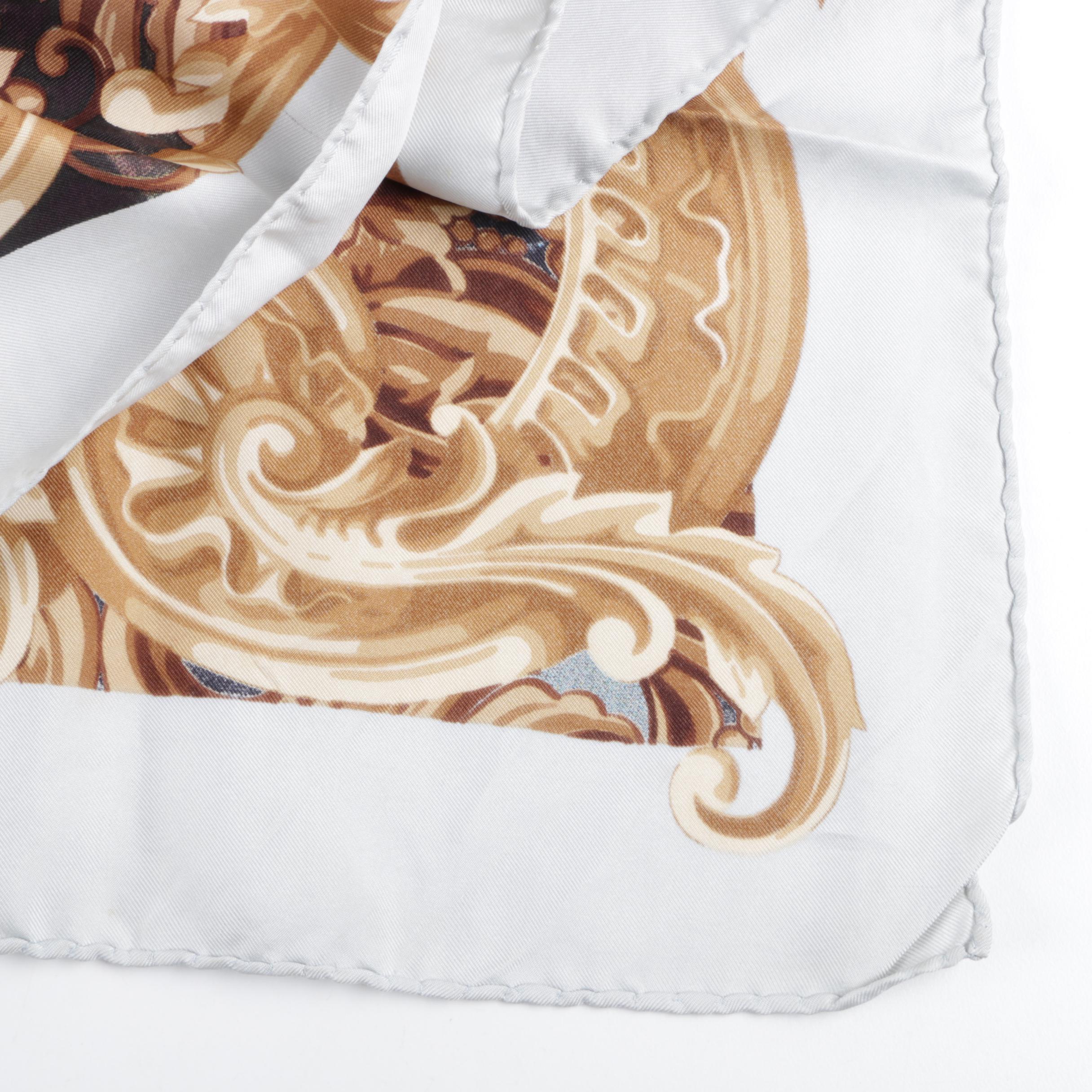 Gucci and Gianfranco Ferre Silk Scarves