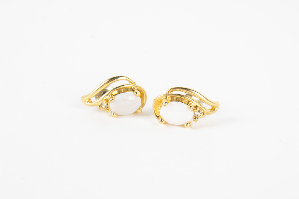 Gold Toned Sterling Silver Ring and Gemstone Jewelry