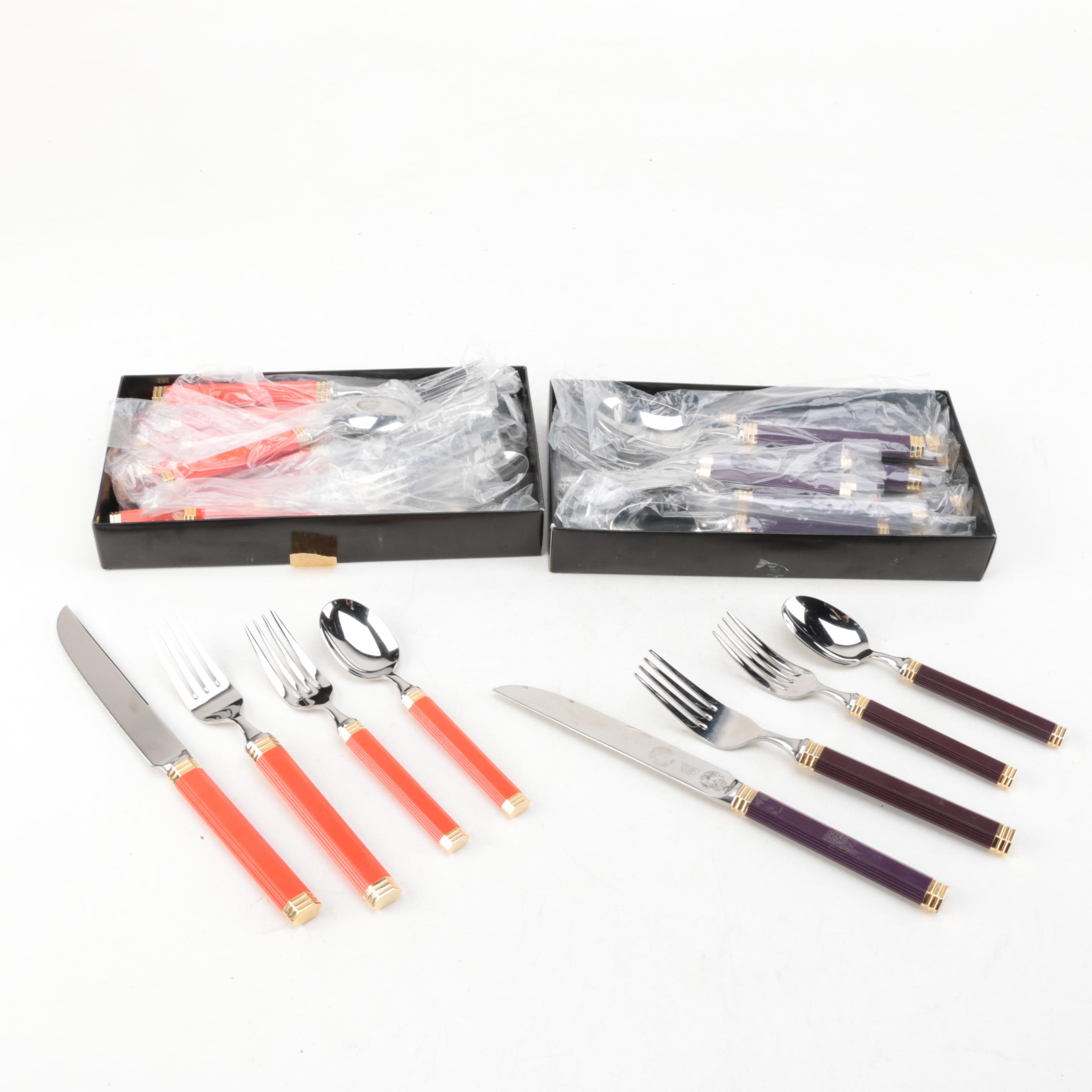 Vintage Jack Lenor Larsen for Mikasa "Navarro" Flatware Sets