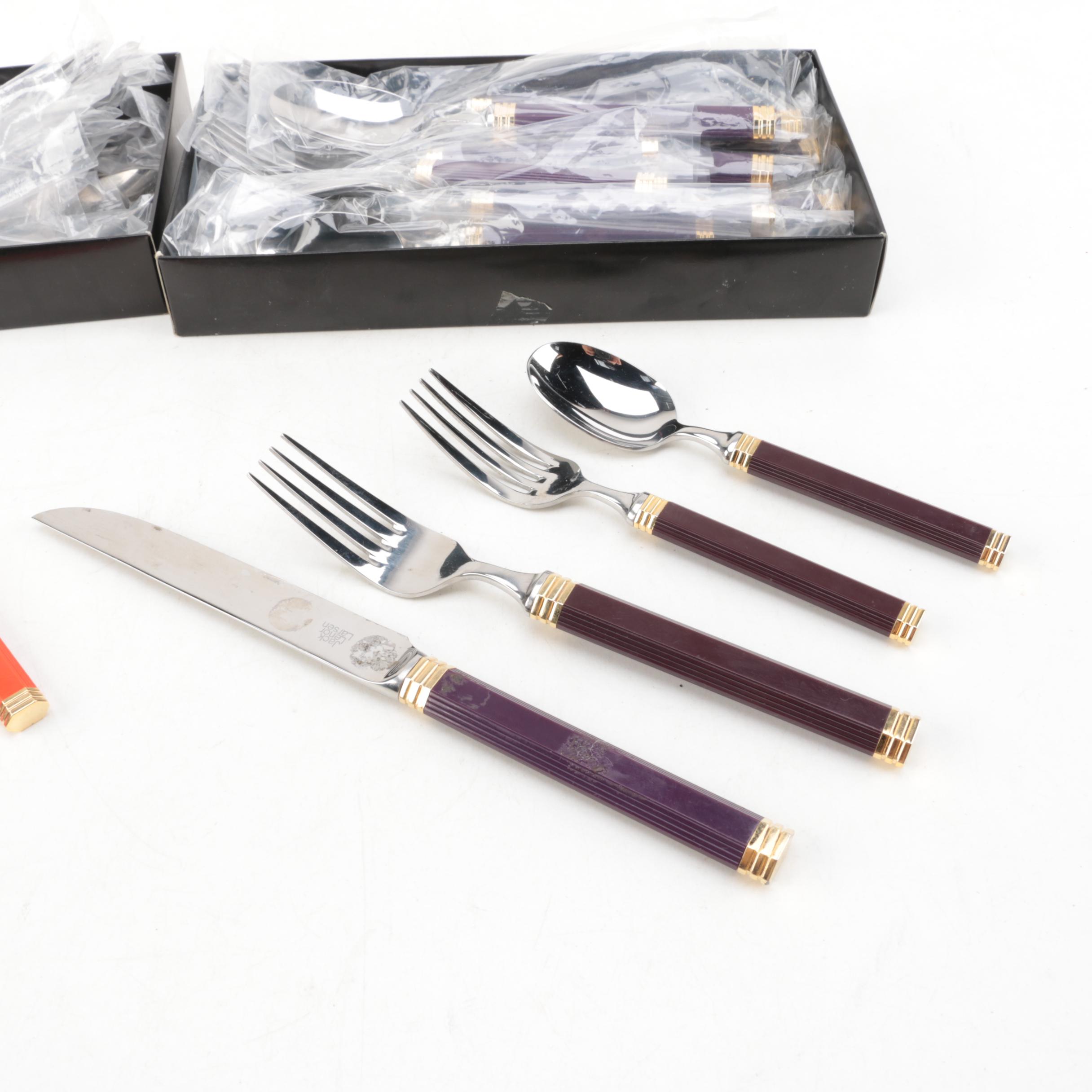 Vintage Jack Lenor Larsen for Mikasa "Navarro" Flatware Sets