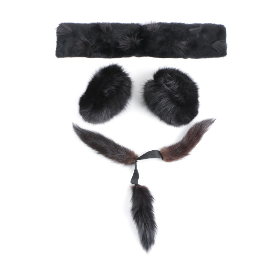 Dyed Fur Accessories