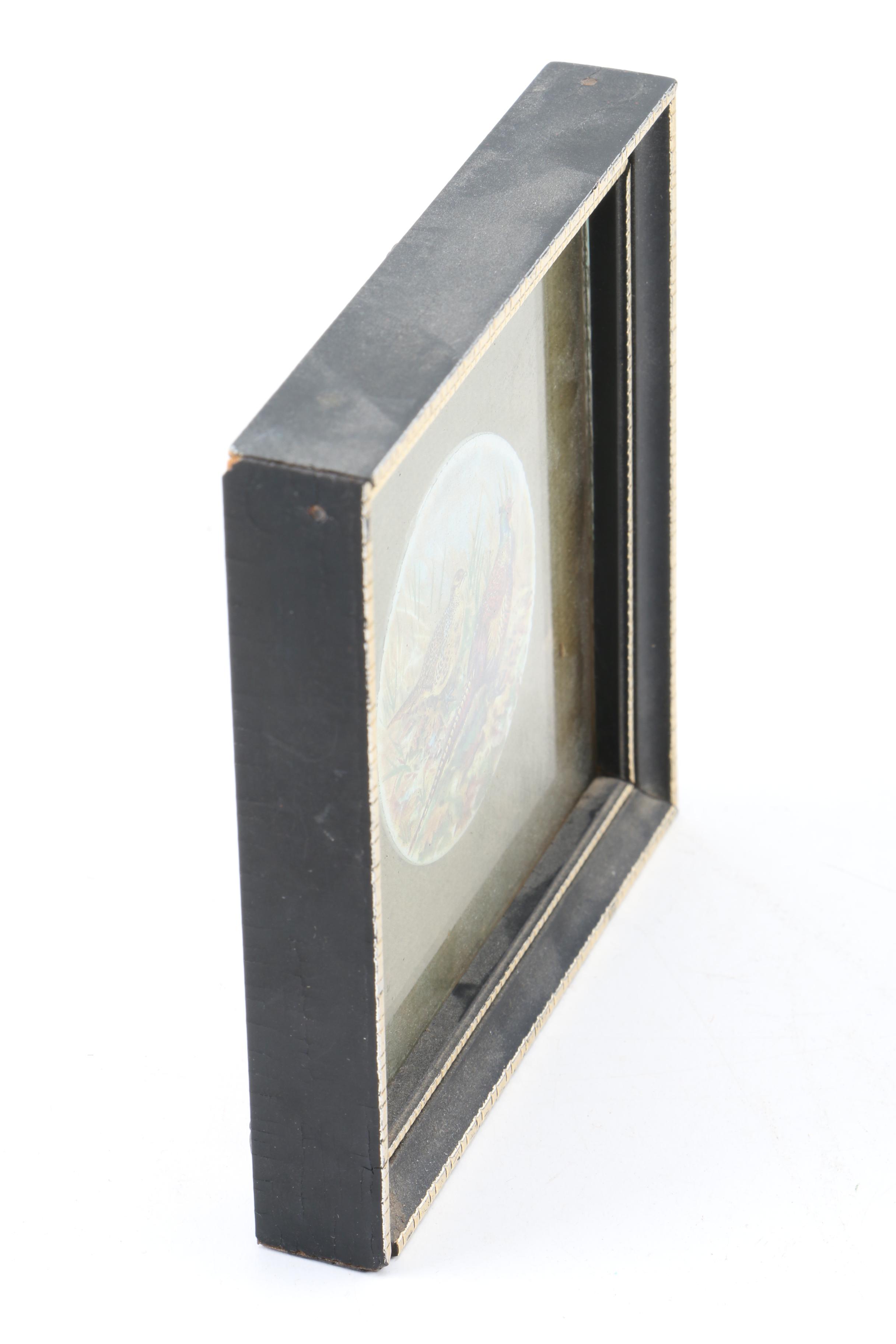 Handmade Enamel Picture of Pheasants