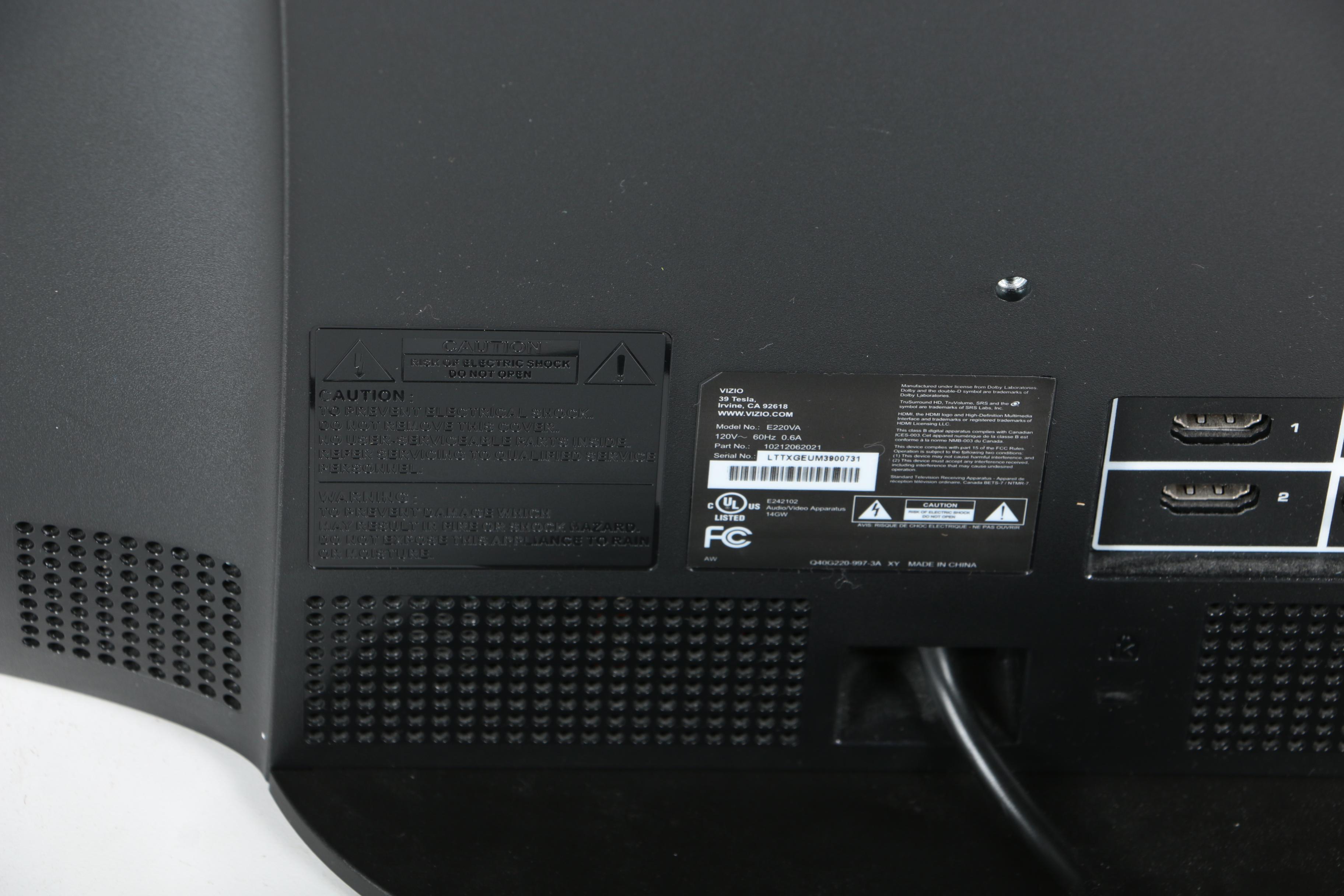 Vizio E Series 22" LED-LCD HDTV