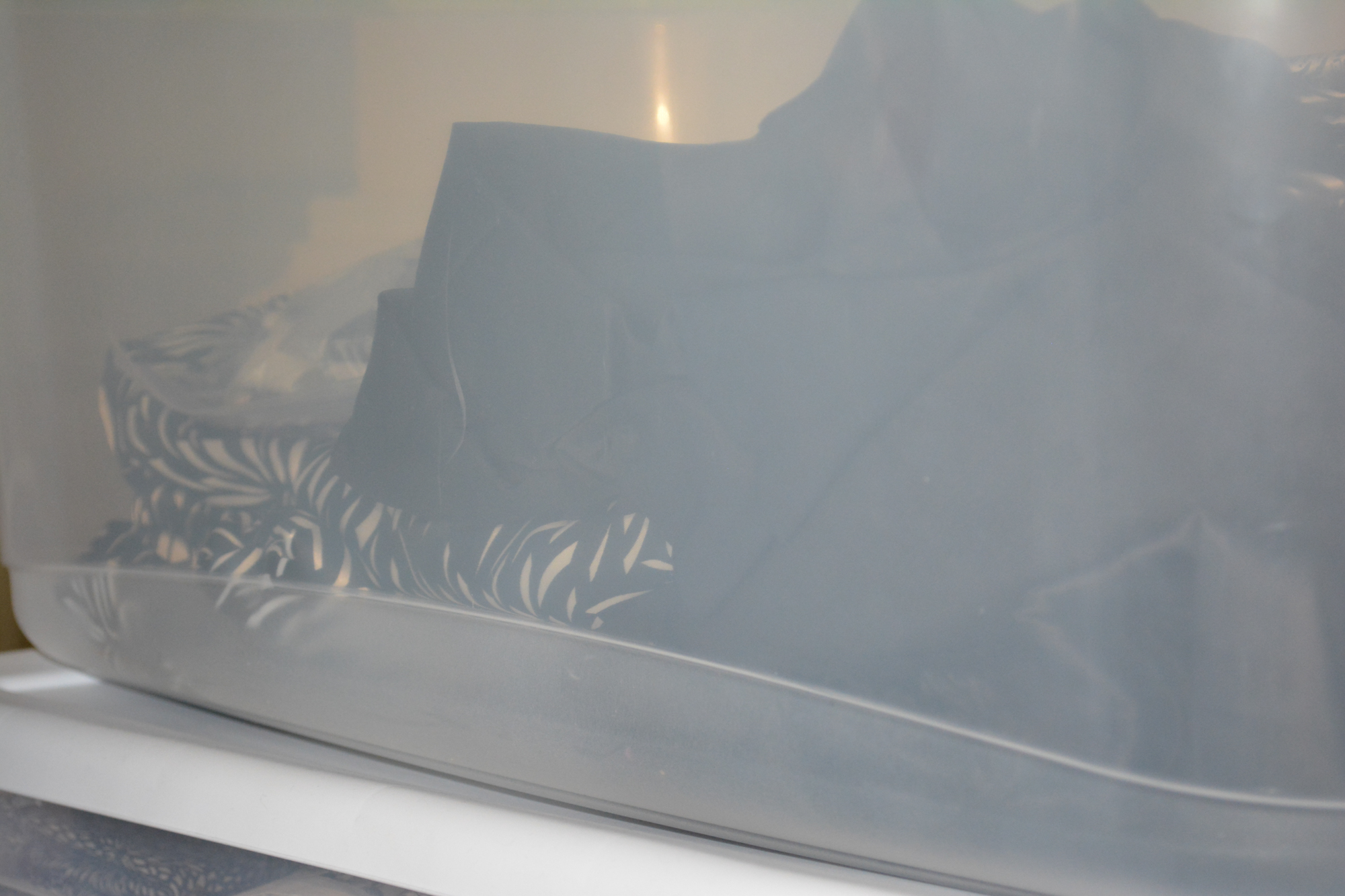 Black and White Fabric Remnants Including Sheer Black