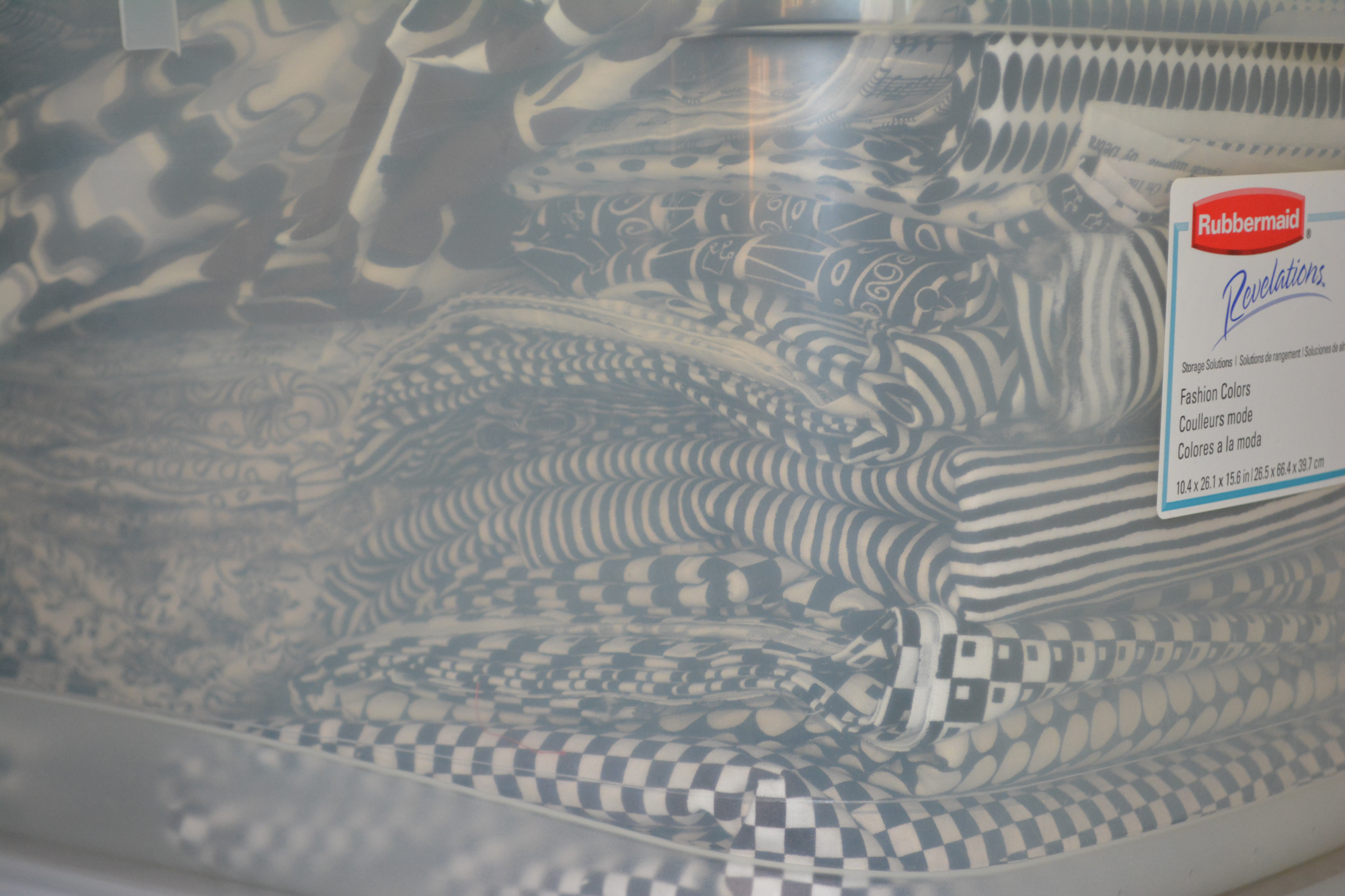 Black and White Fabric Remnants Including Sheer Black