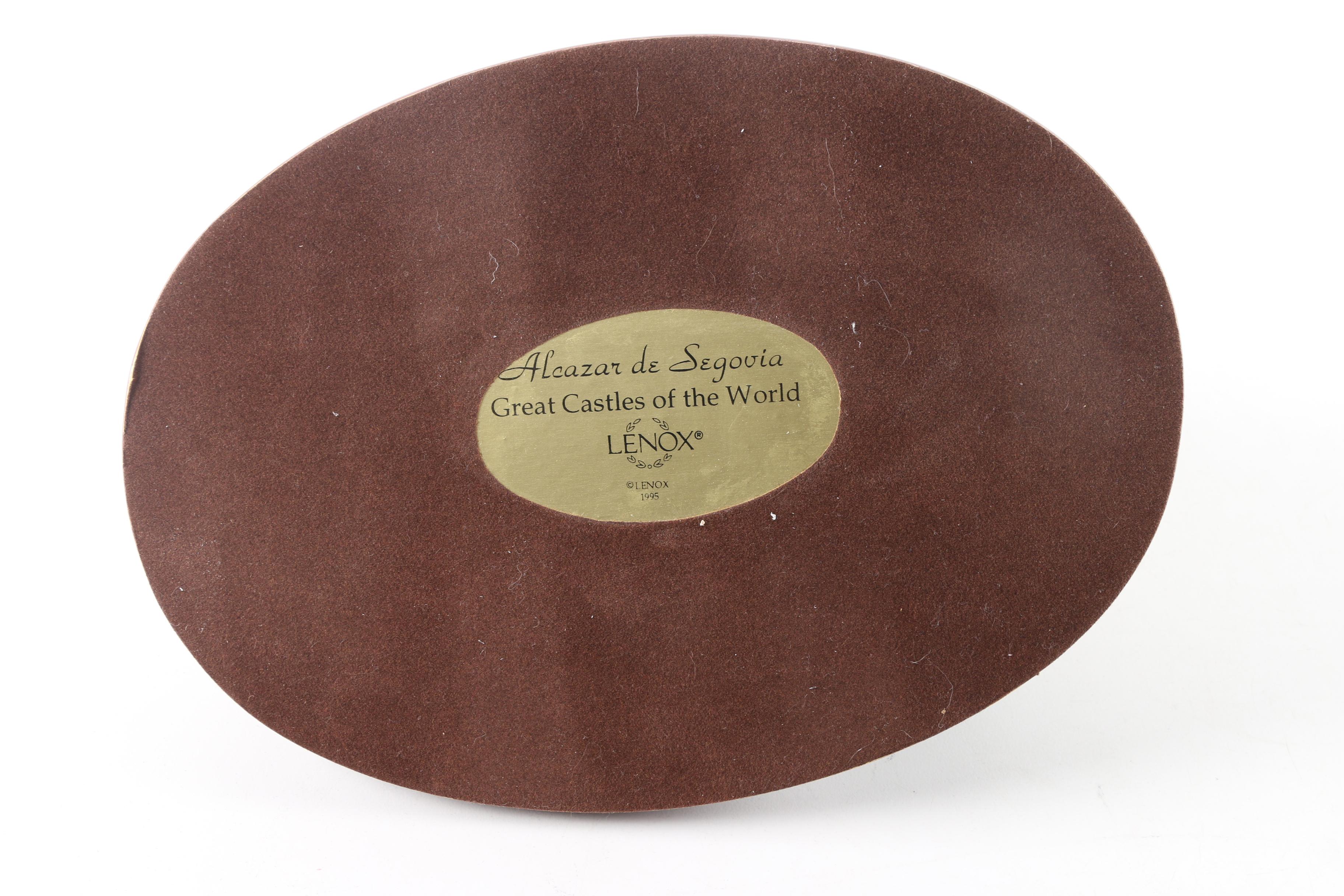 1995 Lenox Porcelain "Alcazar de Segovia" Castle Figurine