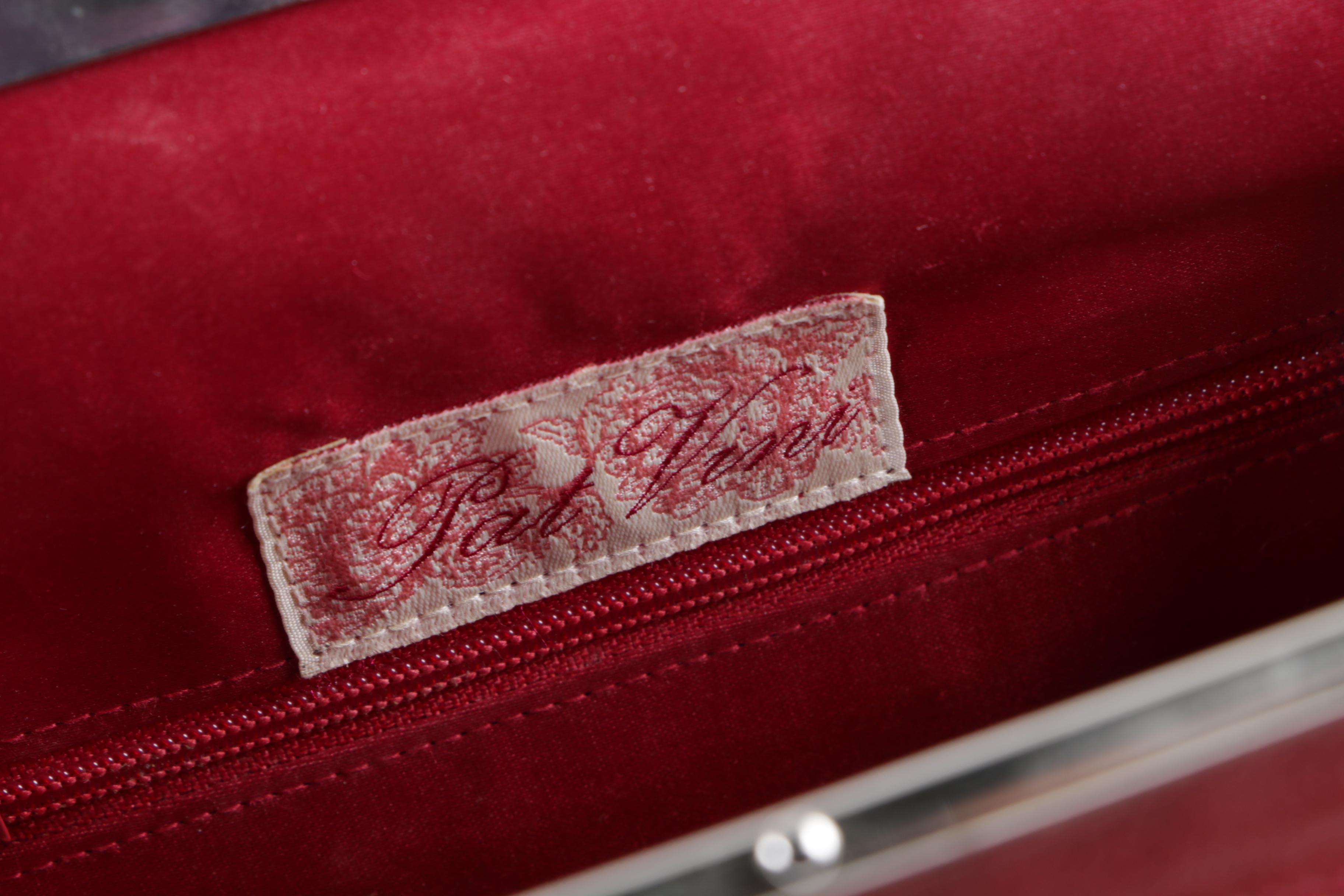 Pat Vini Embroidered Top Handle Handbag with Camel Motif