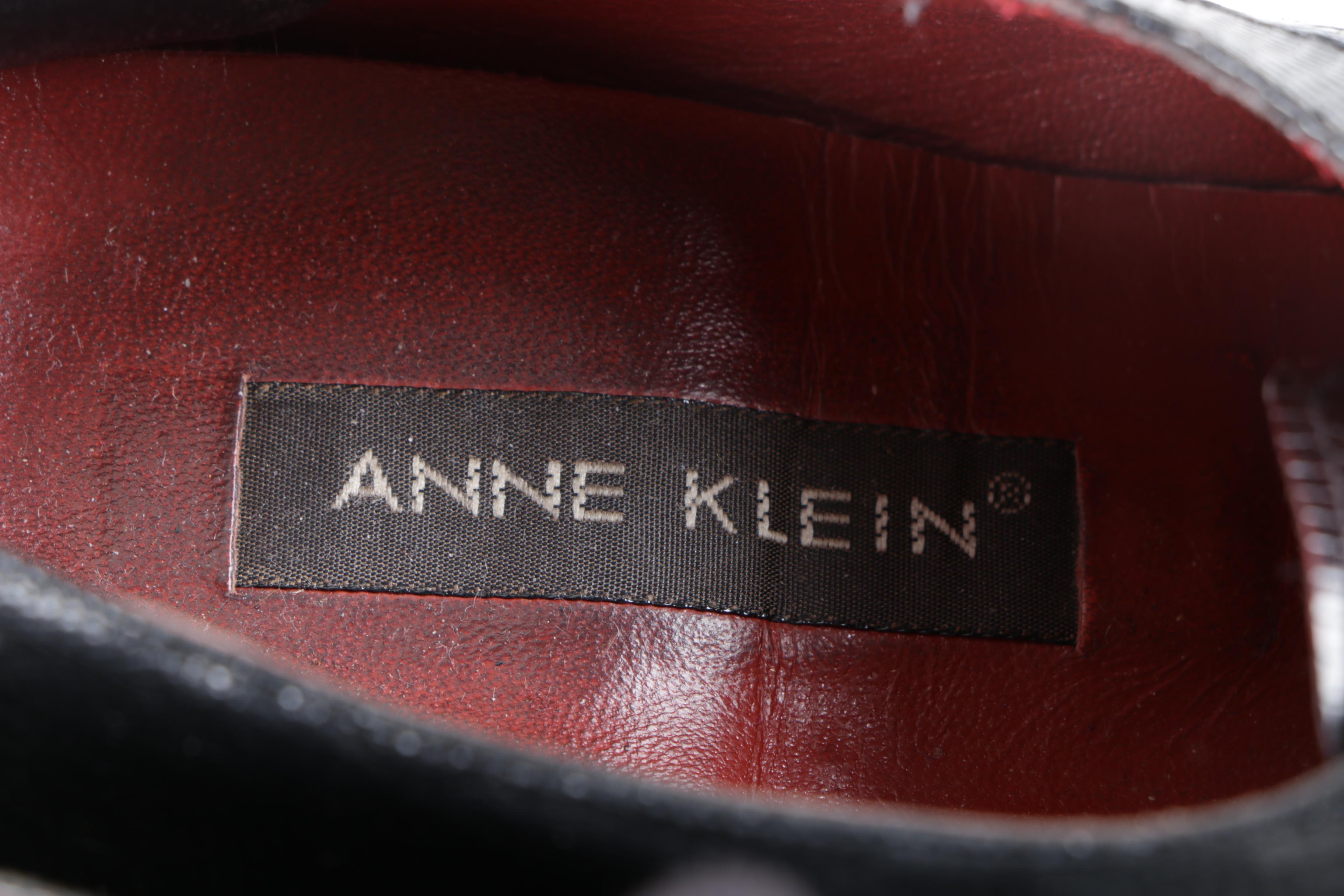 Alligator Skin and Embossed Leather Shoes by Donna Karan and Anne Klein