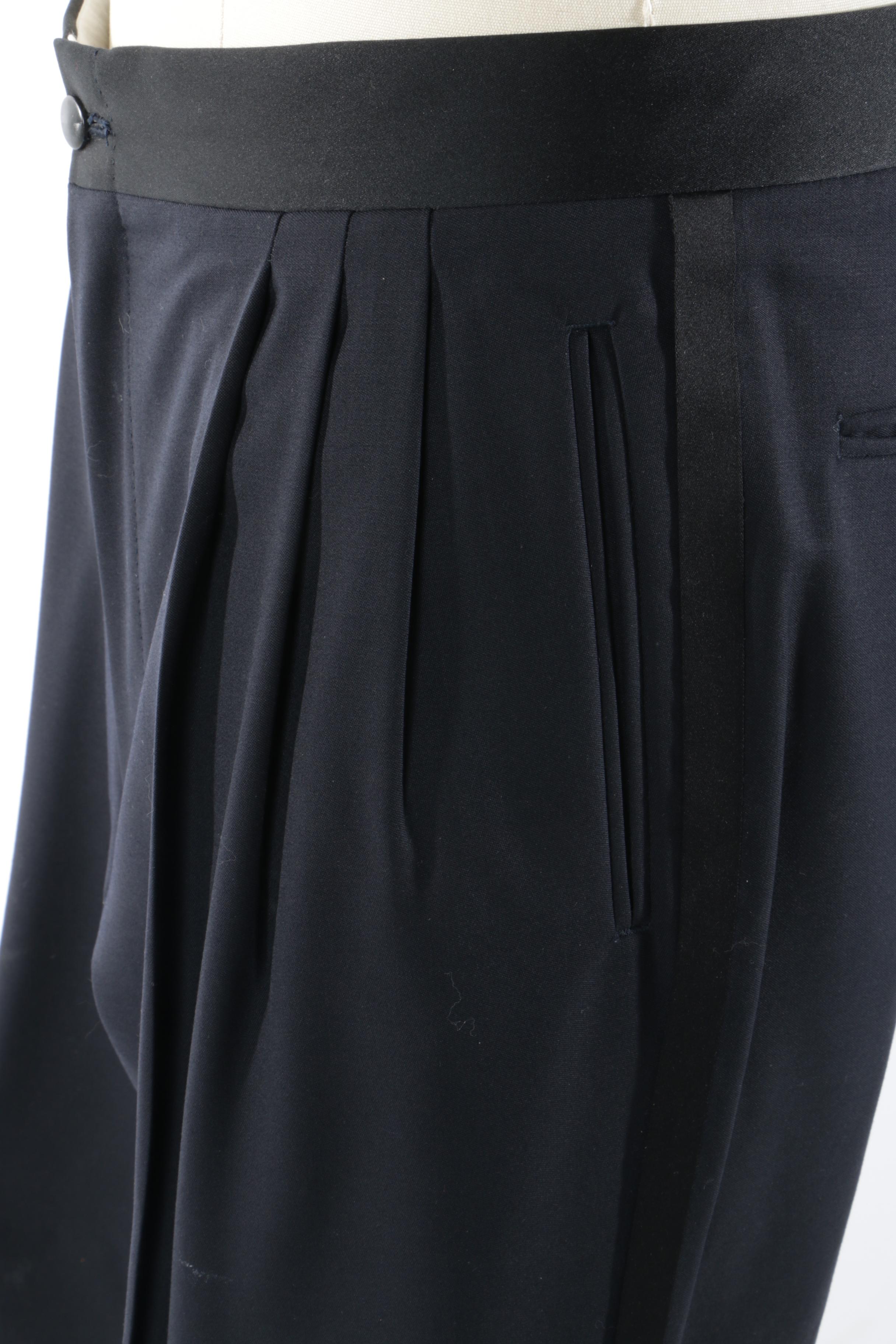 Men's Canali Proposta Double-Breasted Navy Wool Tuxedo