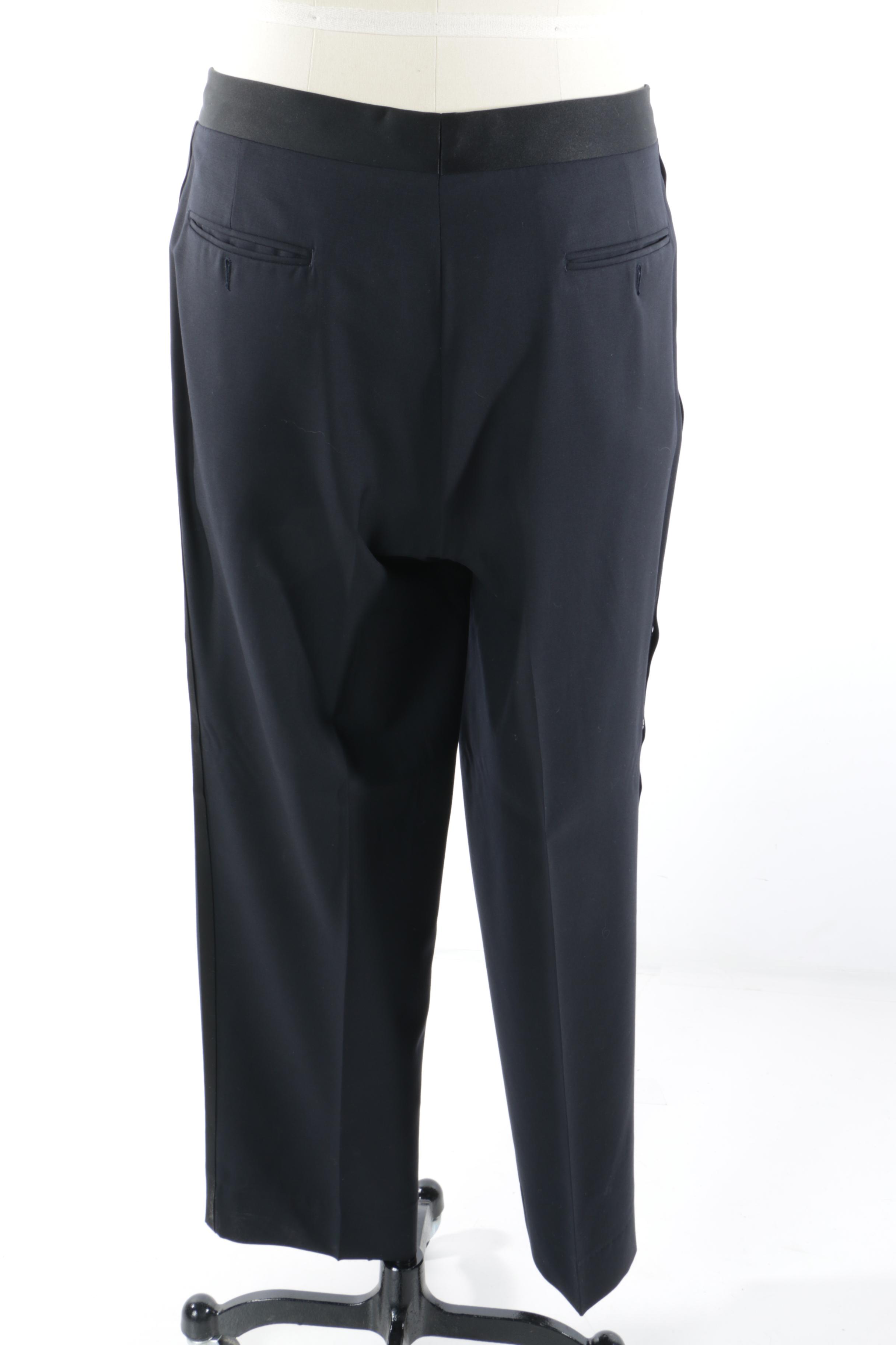 Men's Canali Proposta Double-Breasted Navy Wool Tuxedo