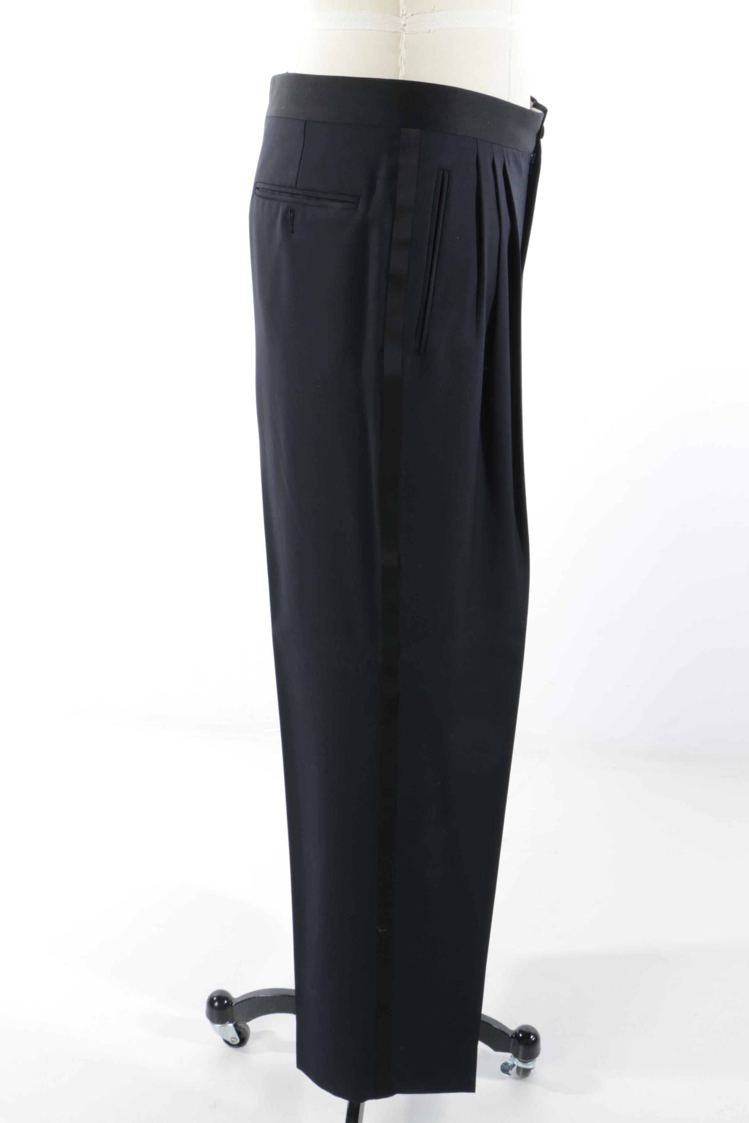 Men's Canali Proposta Double-Breasted Navy Wool Tuxedo