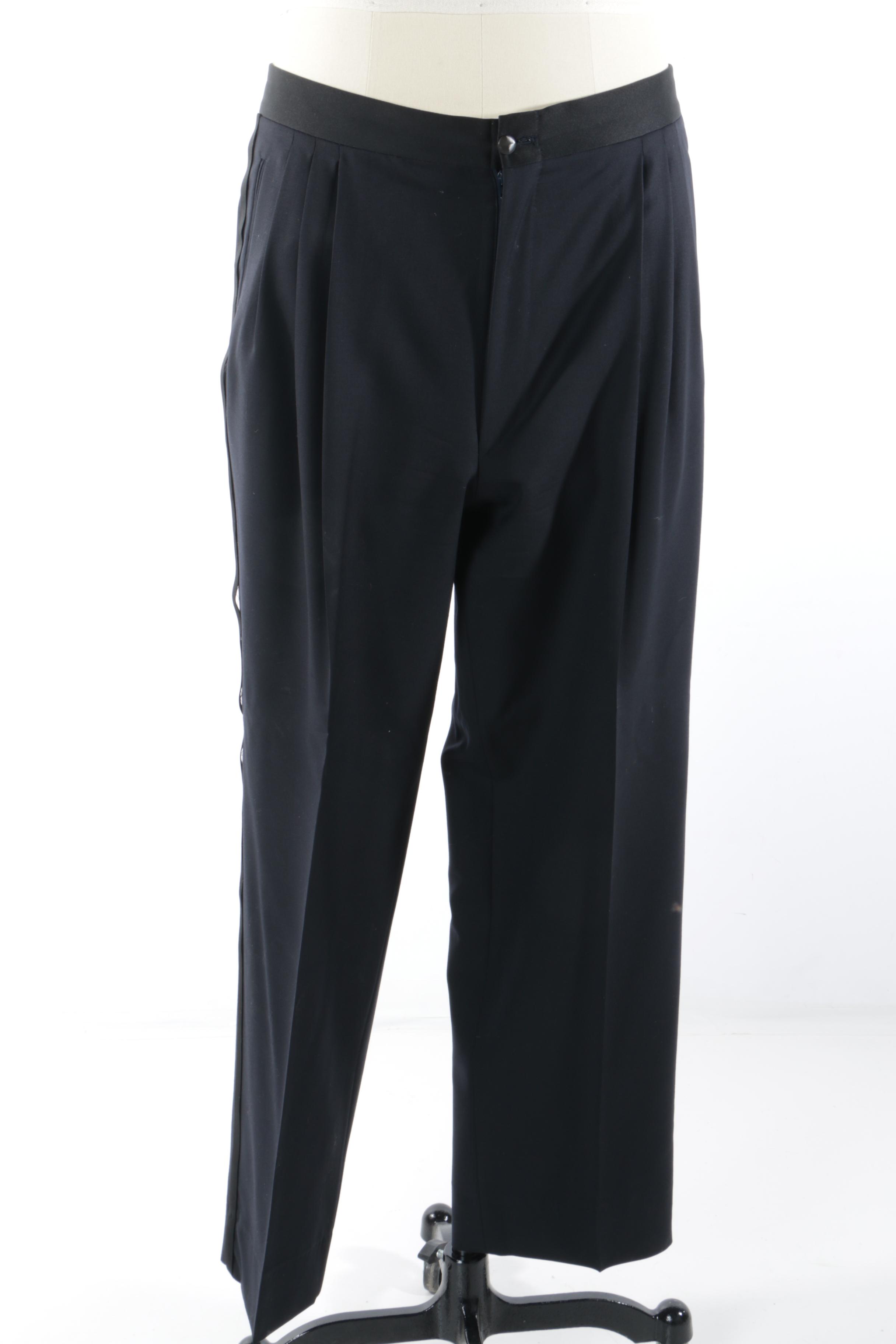 Men's Canali Proposta Double-Breasted Navy Wool Tuxedo