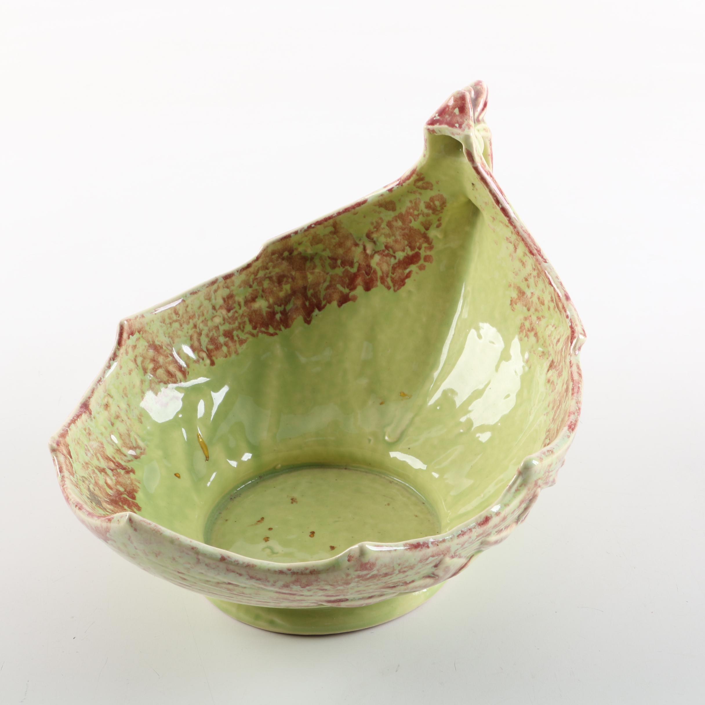 Vintage McCoy Pottery Leaf Bowl