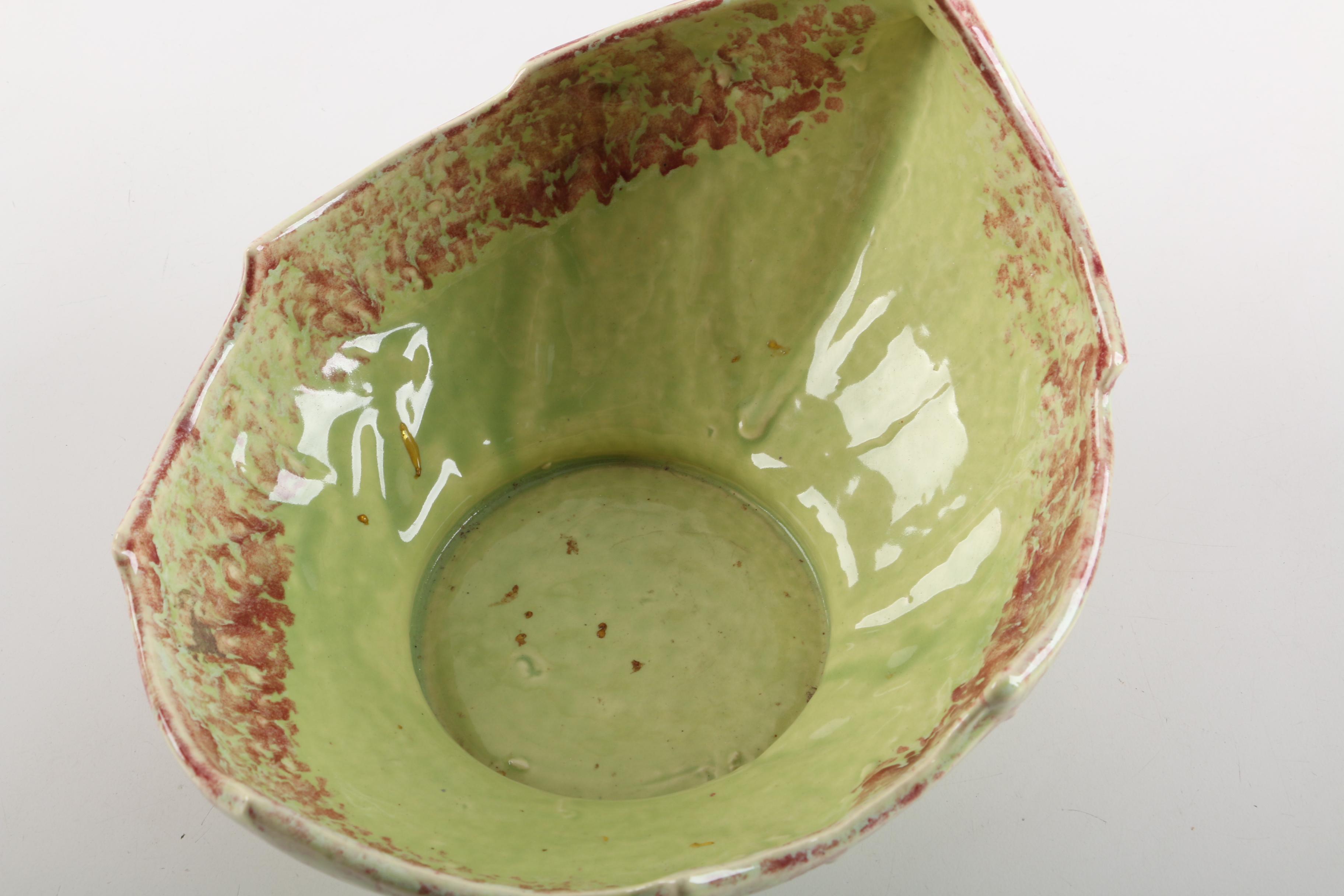 Vintage McCoy Pottery Leaf Bowl