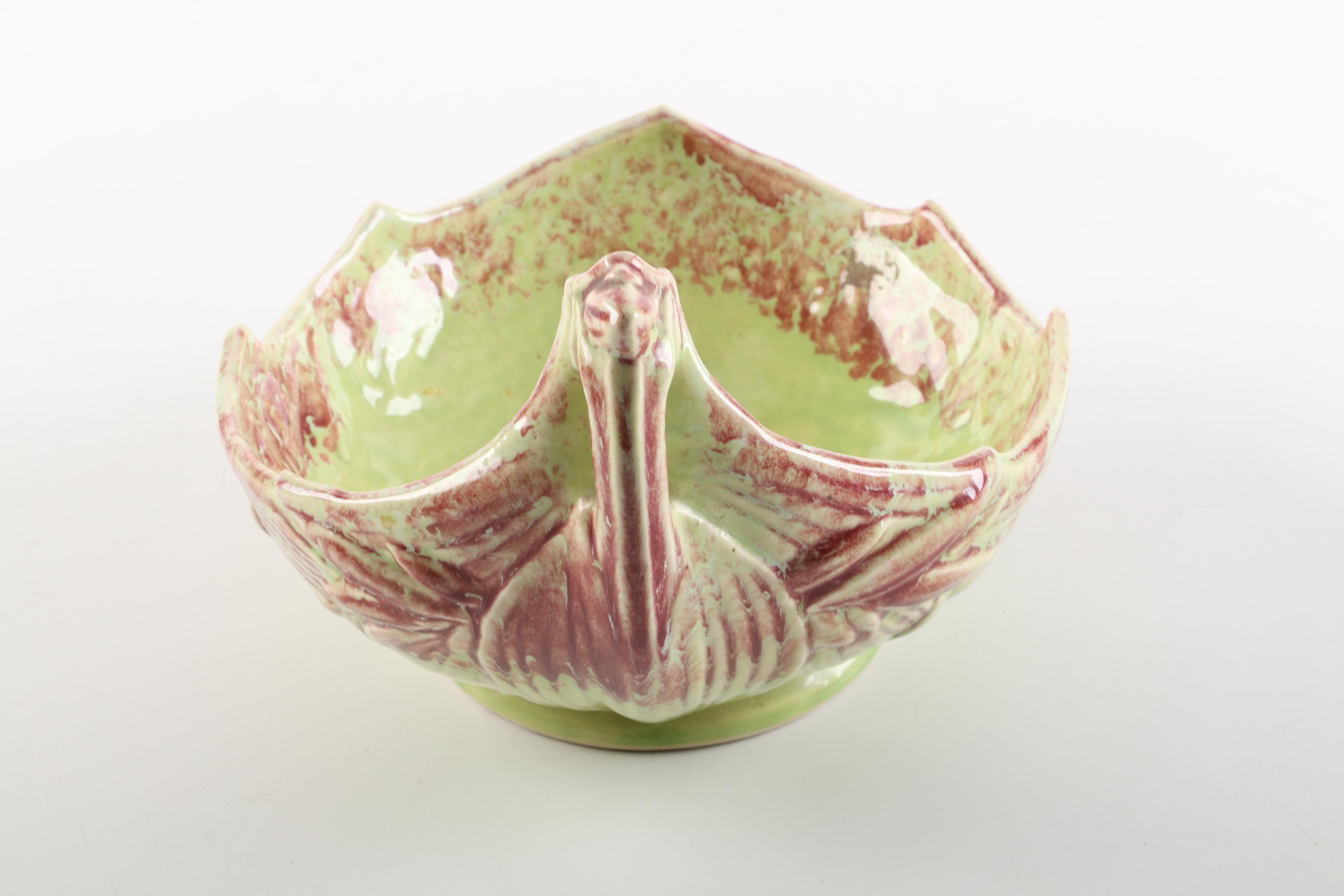 Vintage McCoy Pottery Leaf Bowl