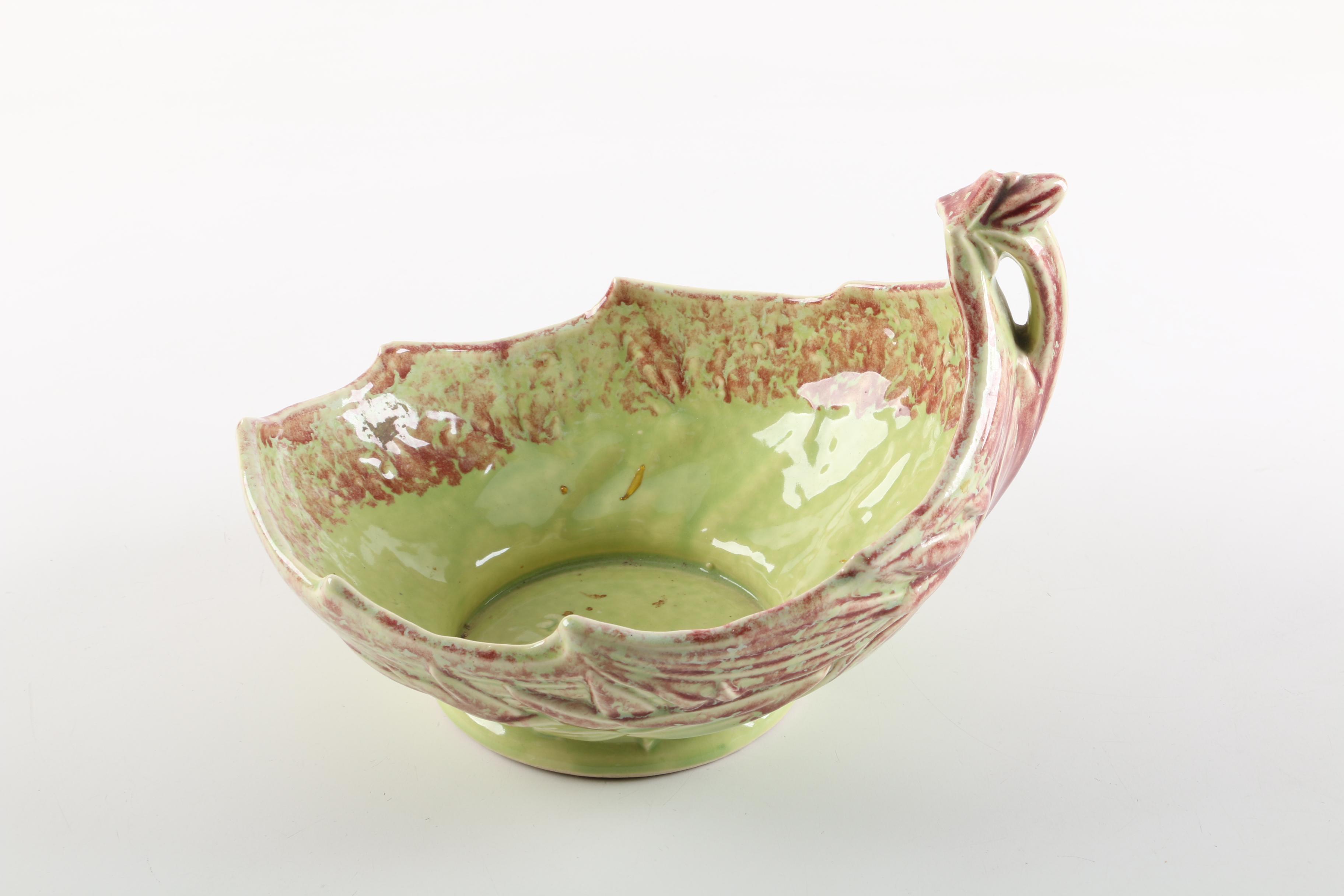 Vintage McCoy Pottery Leaf Bowl