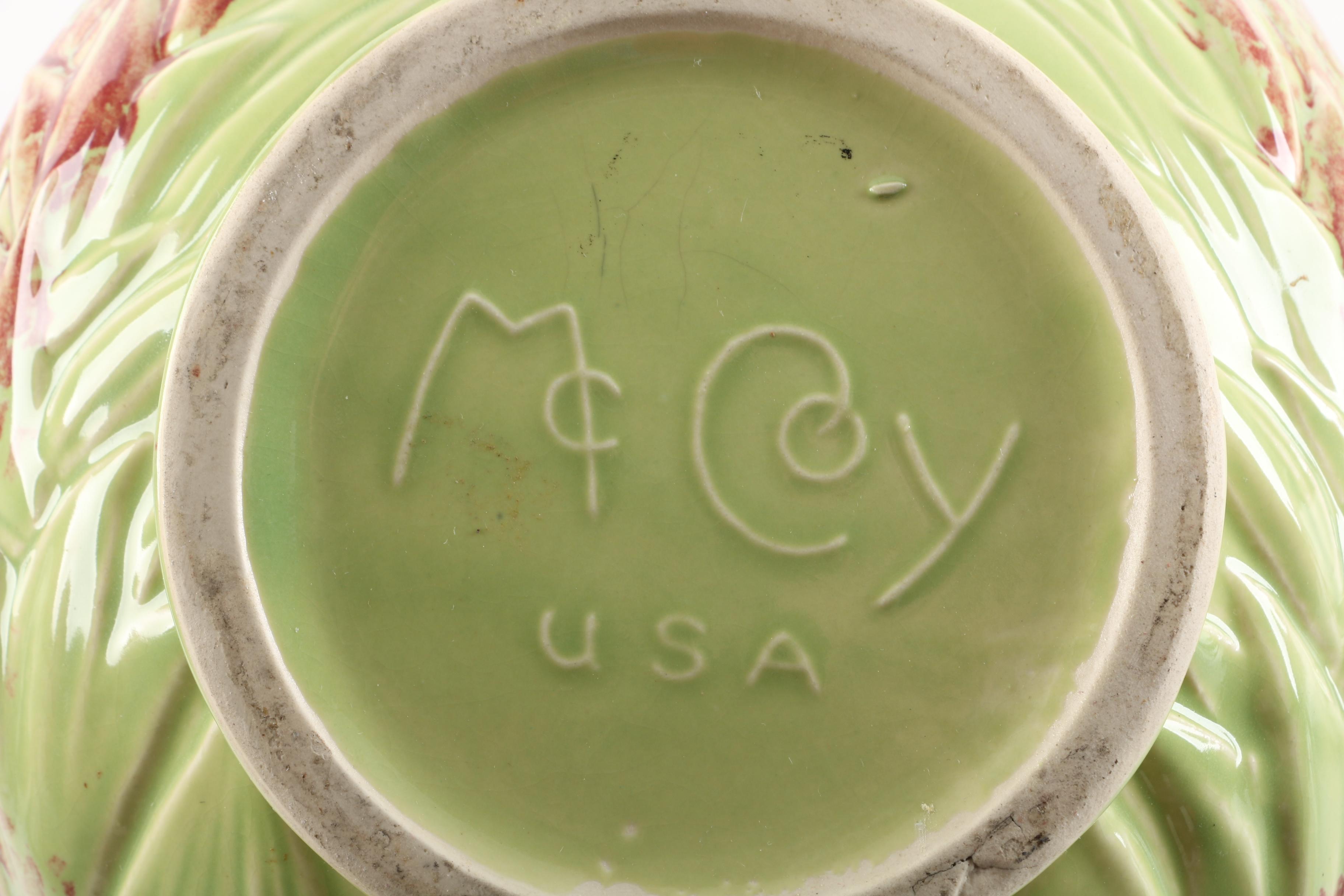 Vintage McCoy Pottery Leaf Bowl