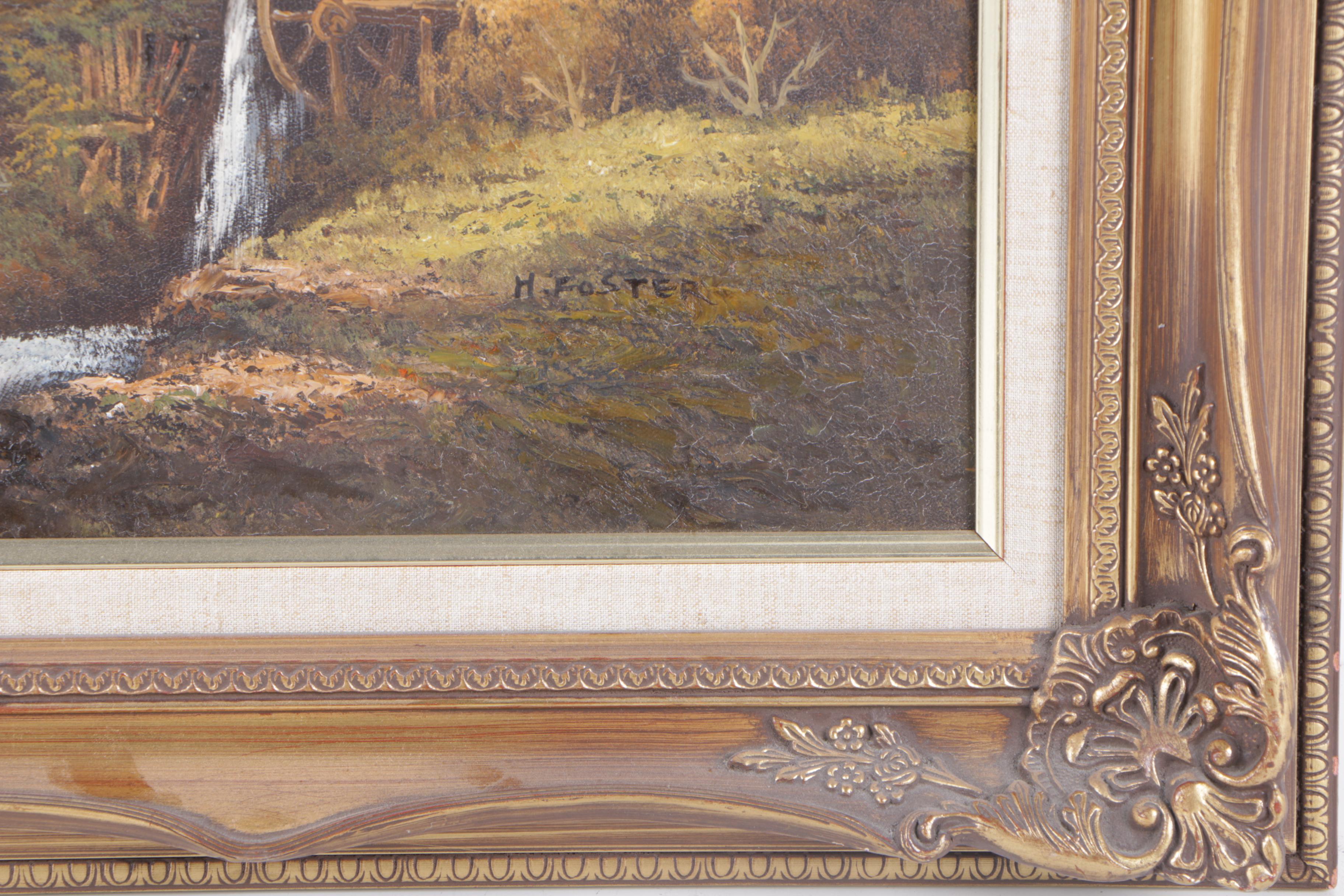 H. Foster Oil Landscape Painting