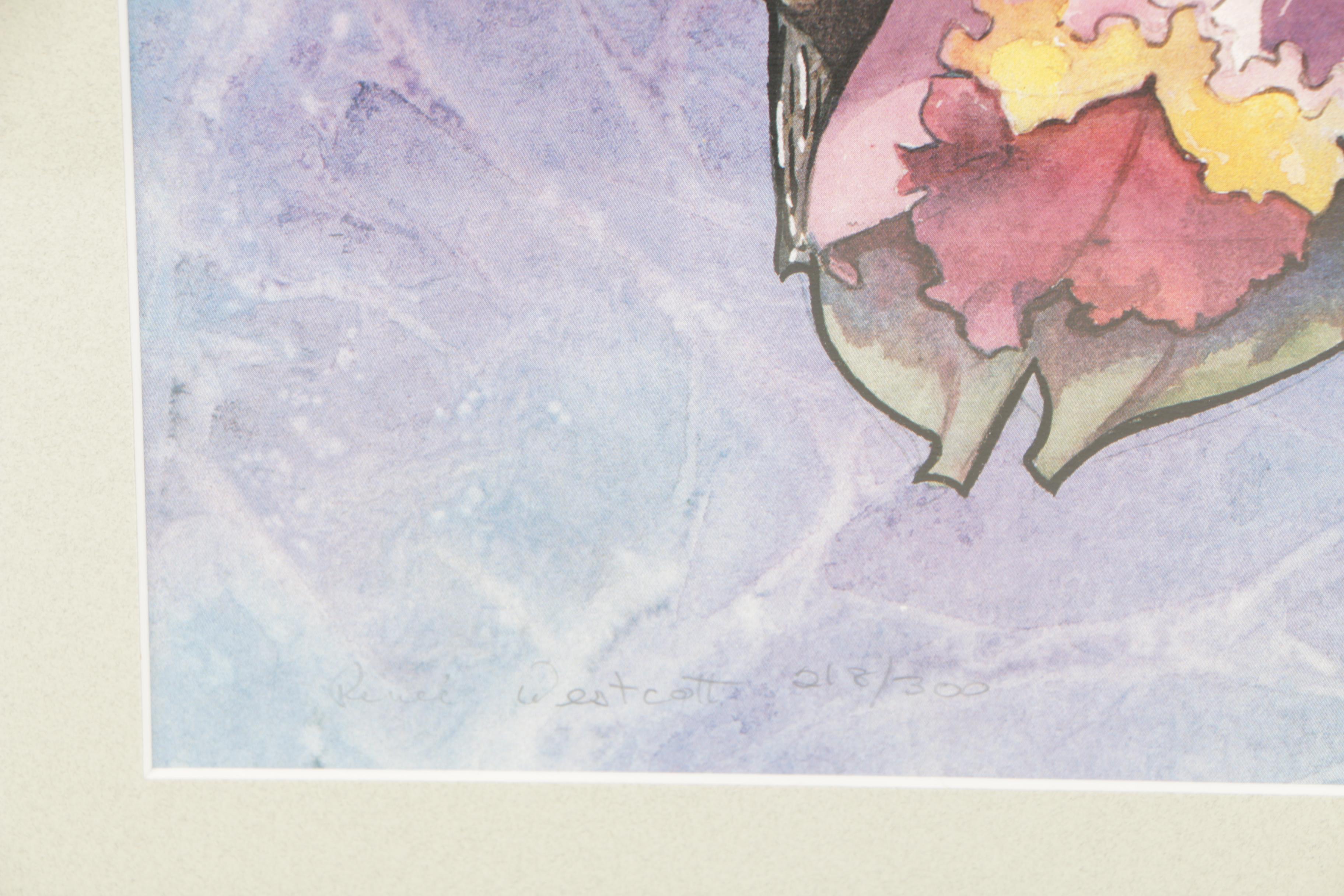 Renee Westcott Limited Edition Offset Lithograph of Tropical Birds