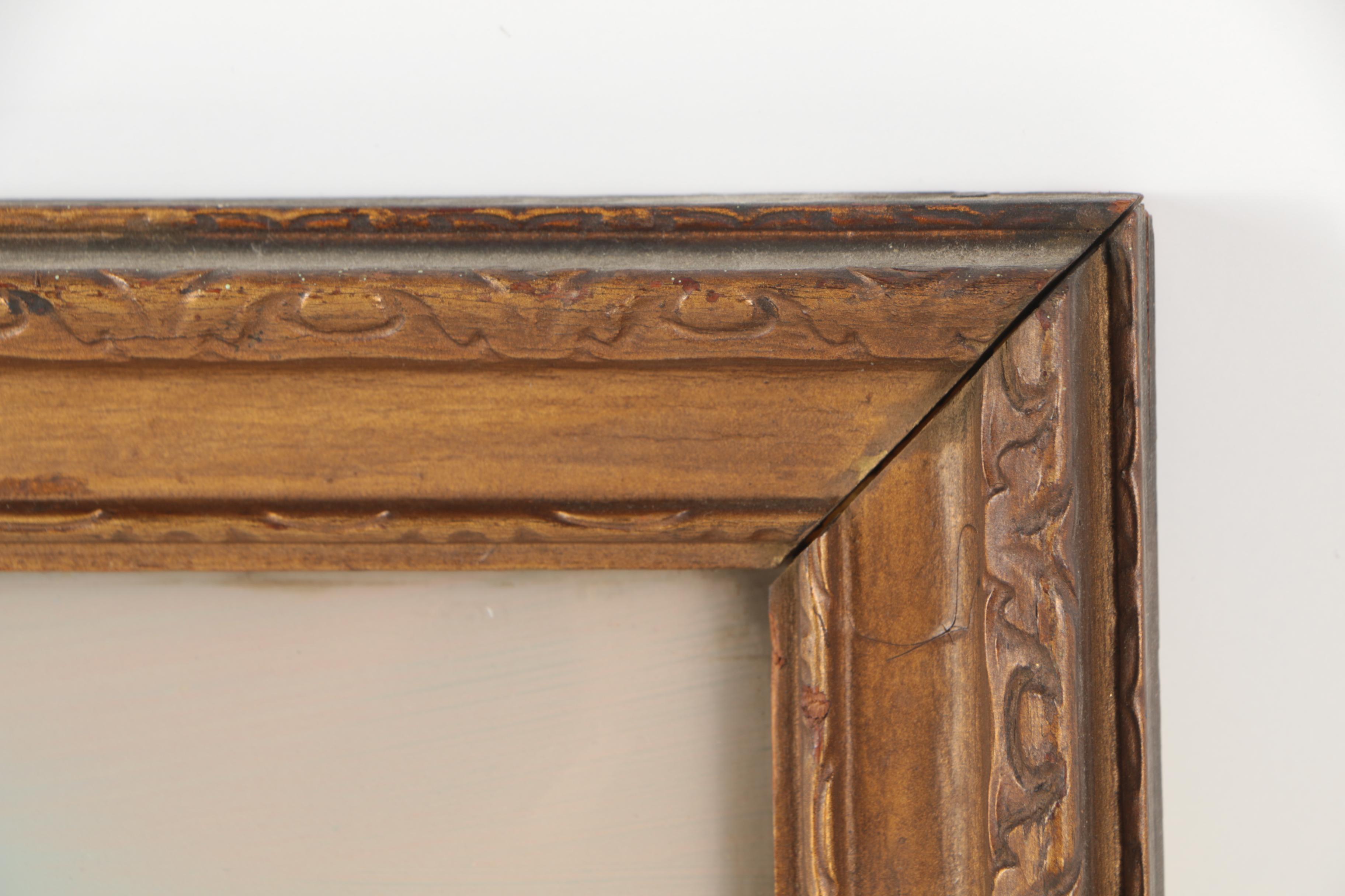 Vintage Reverse Glass Oil Painting