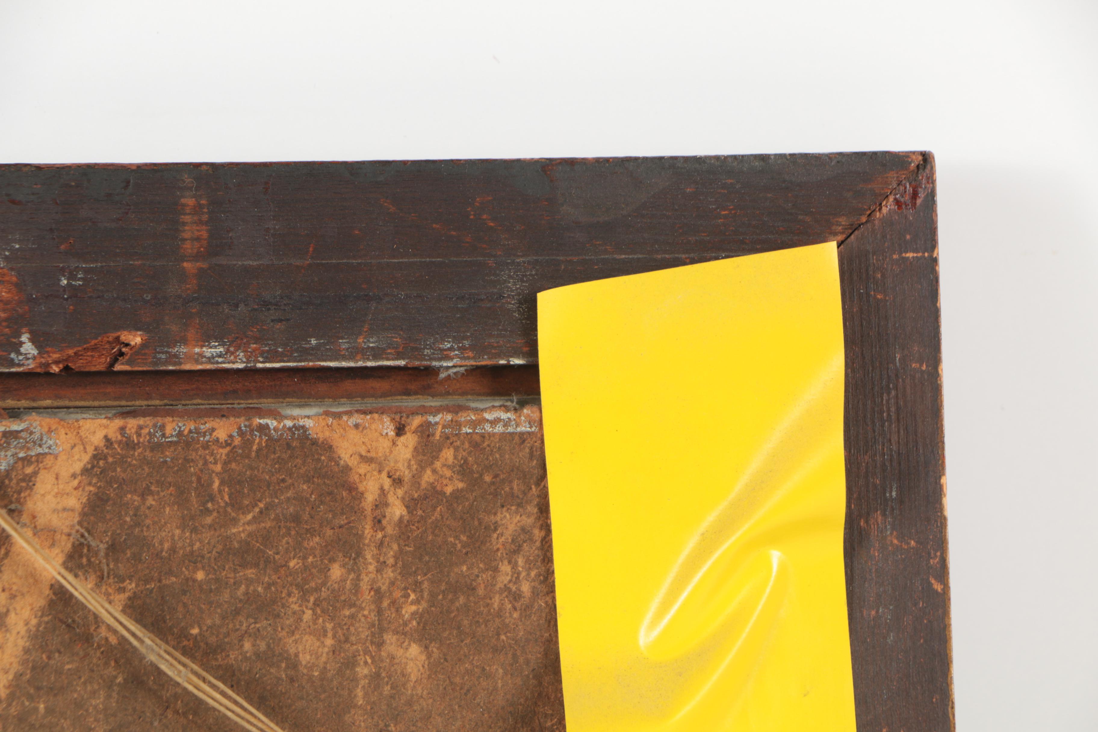 Vintage Reverse Glass Oil Painting