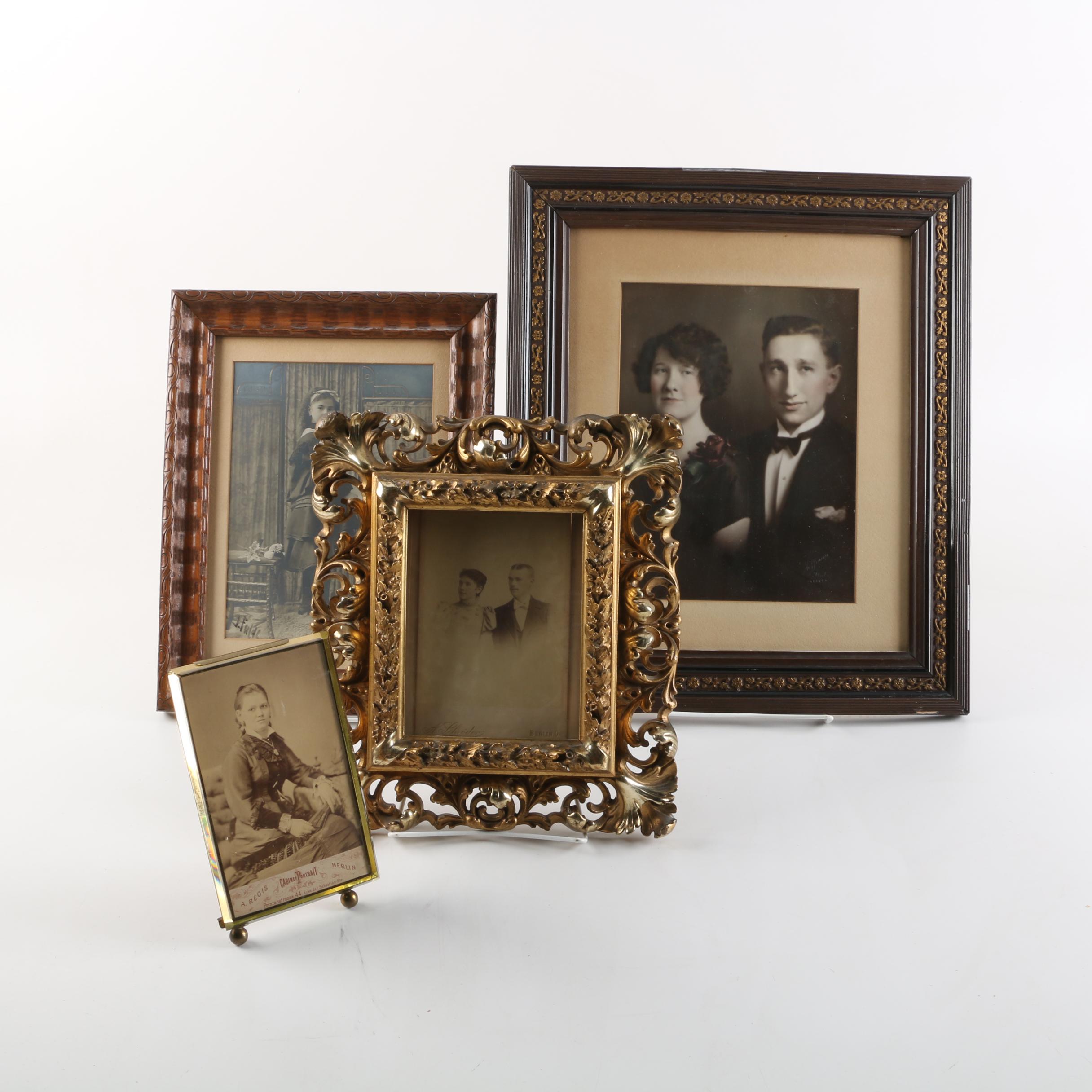 Antique Framed Albumen and Gelatin-Silver Photographs