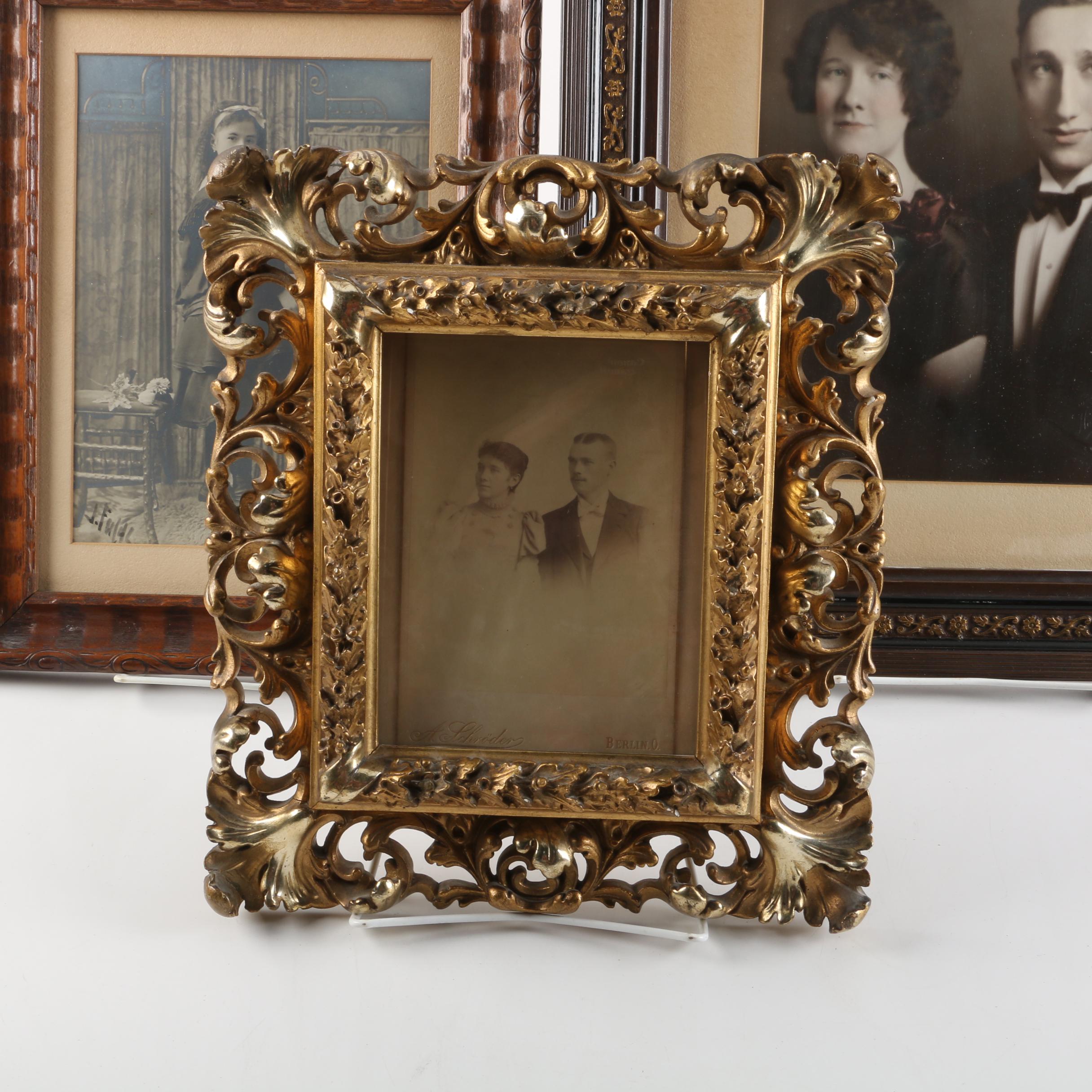 Antique Framed Albumen and Gelatin-Silver Photographs