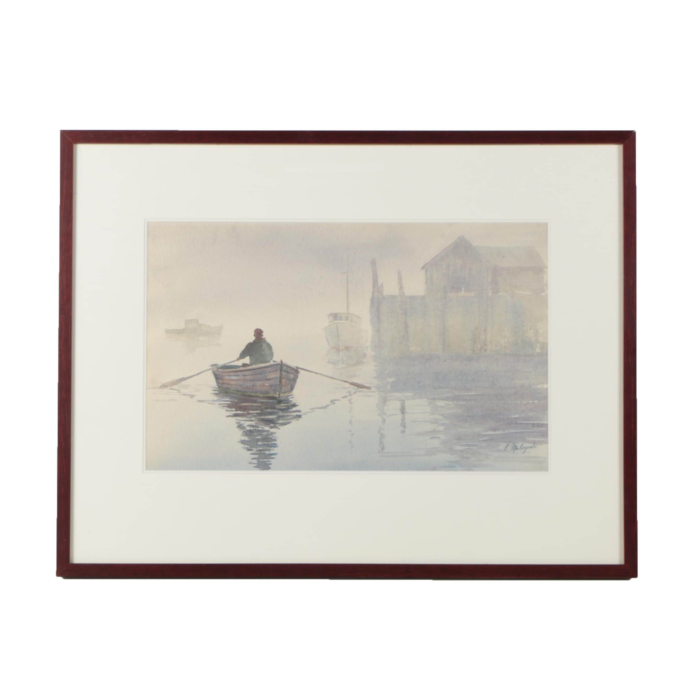 Emerick C. Malogorski Watercolor Painting