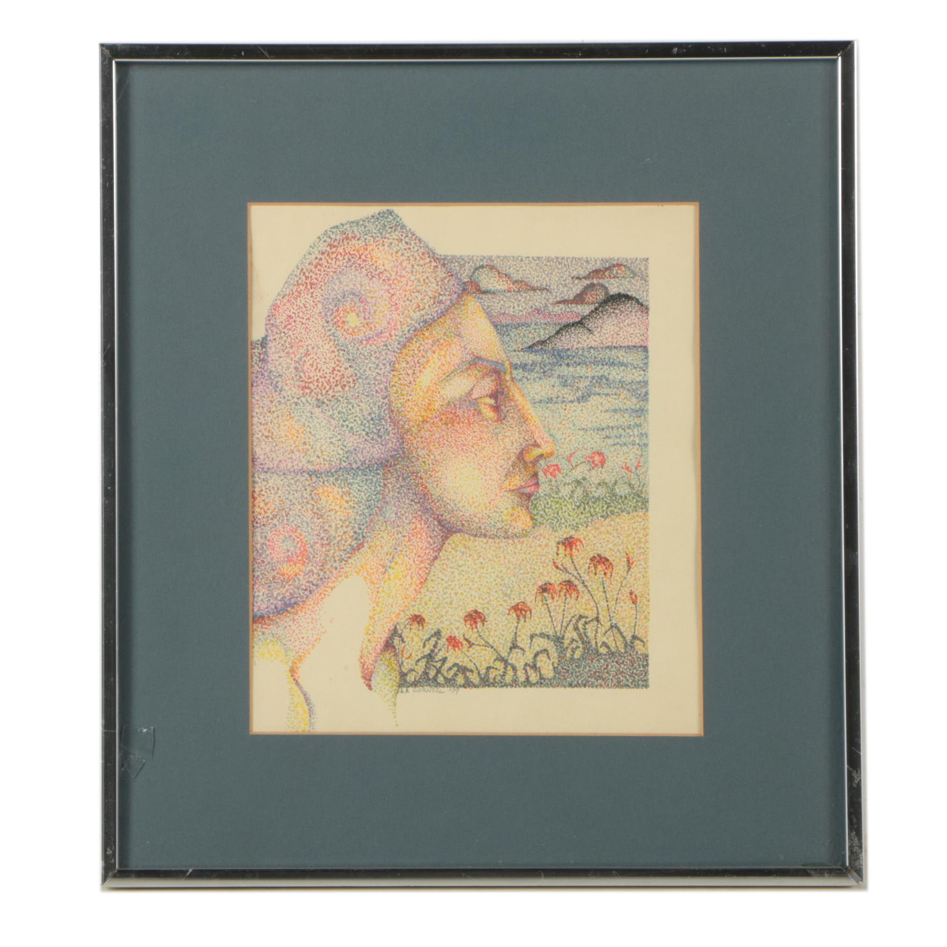 1979 A.A. Cornell Marker Drawing