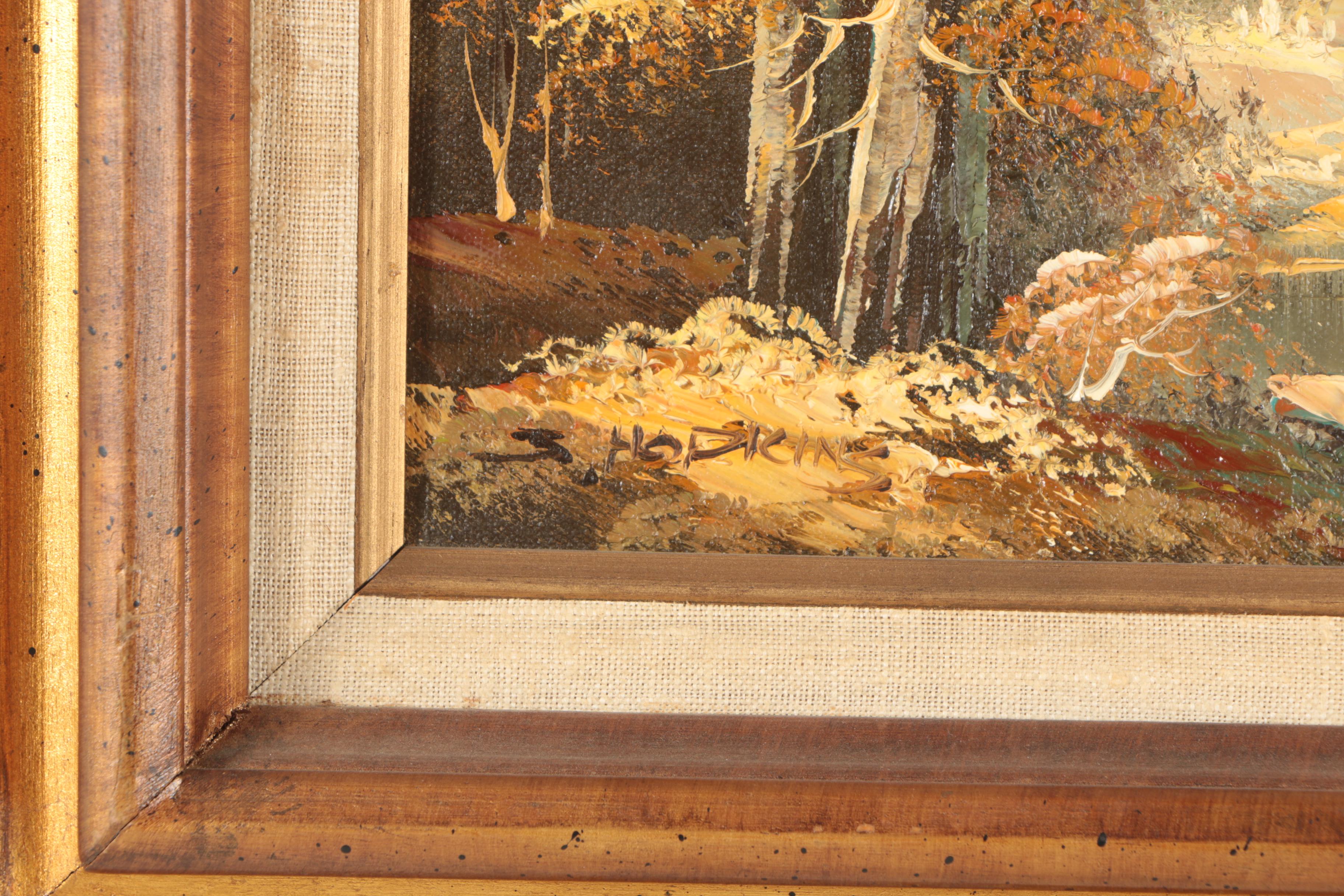 S. Hopkins Oil Painting