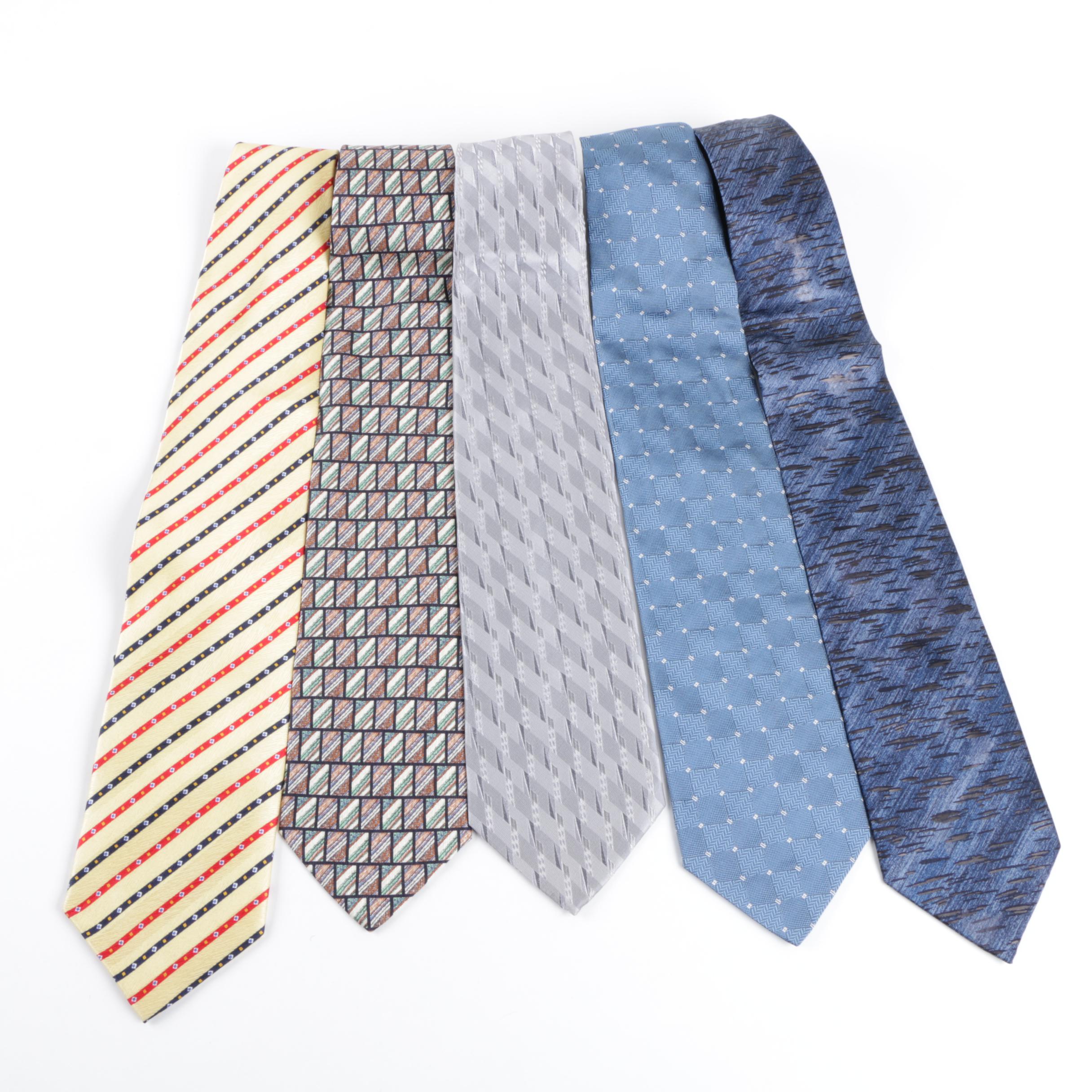 Men's Silk Neckties Including Missoni and Cerruti 1881