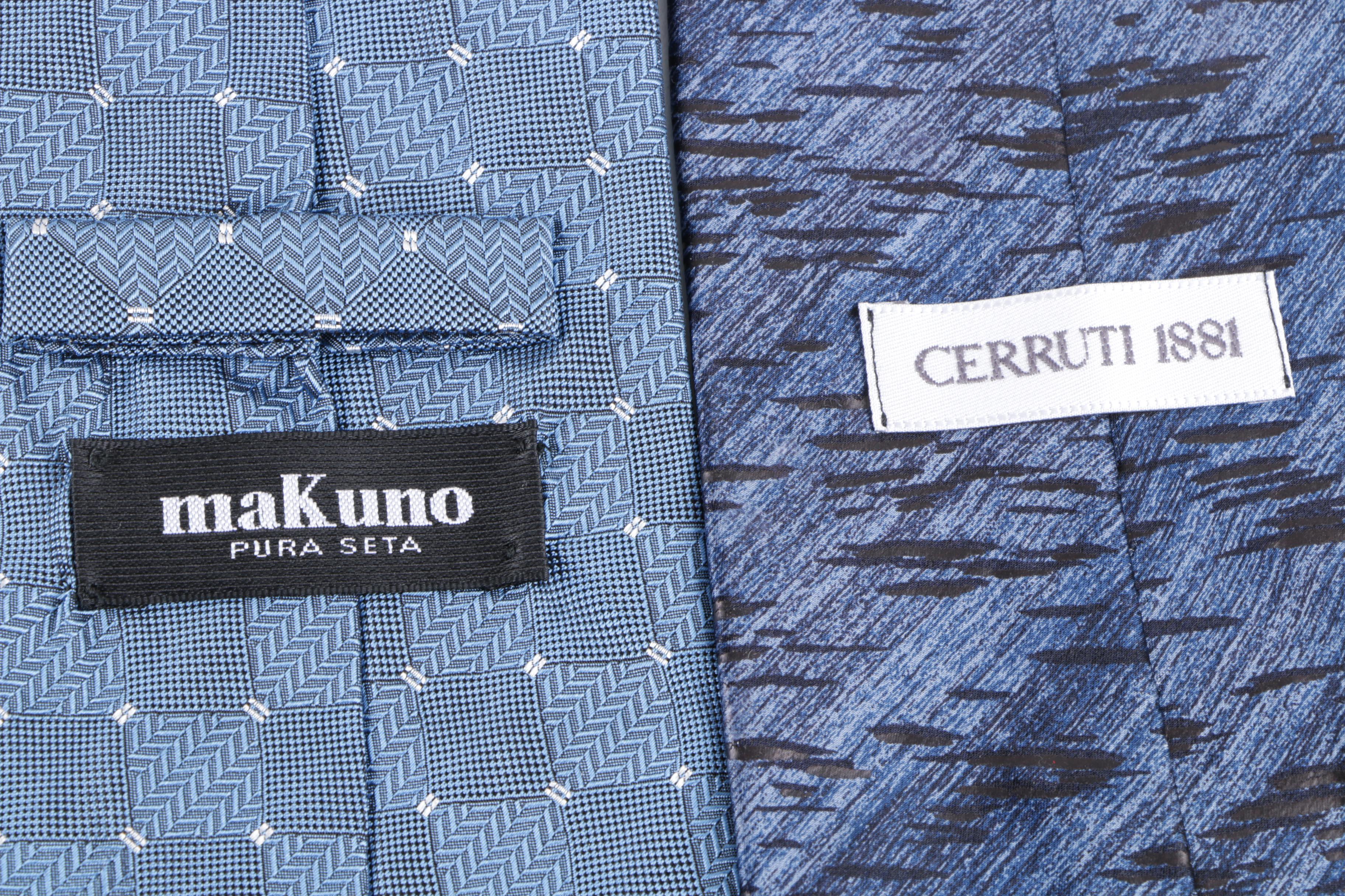 Men's Silk Neckties Including Missoni and Cerruti 1881