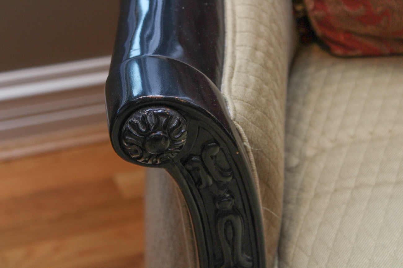 Bernhardt French Style Upholstered Armchair