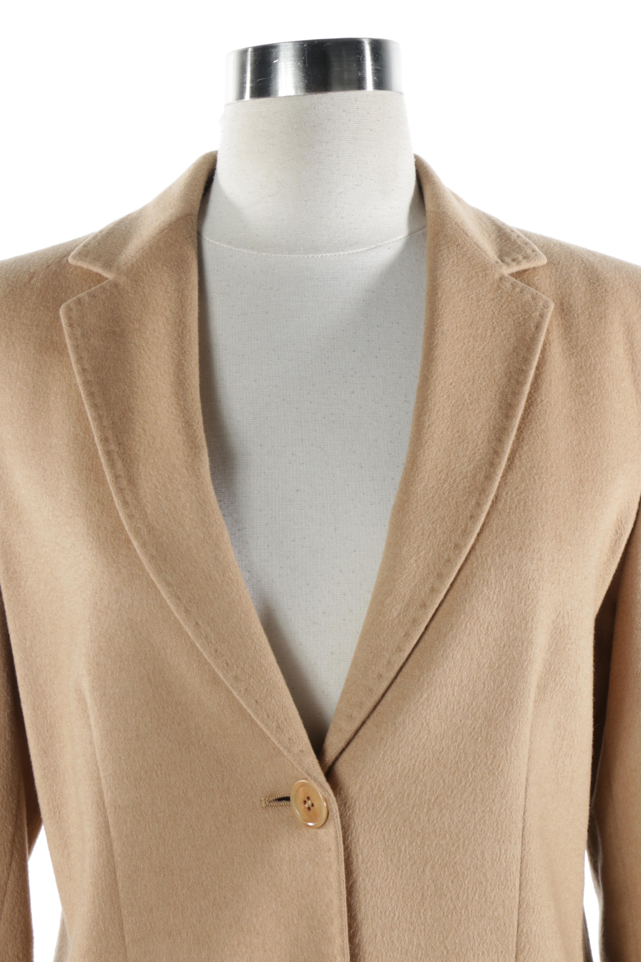 Women's Max Mara Tan Cashmere Blazer