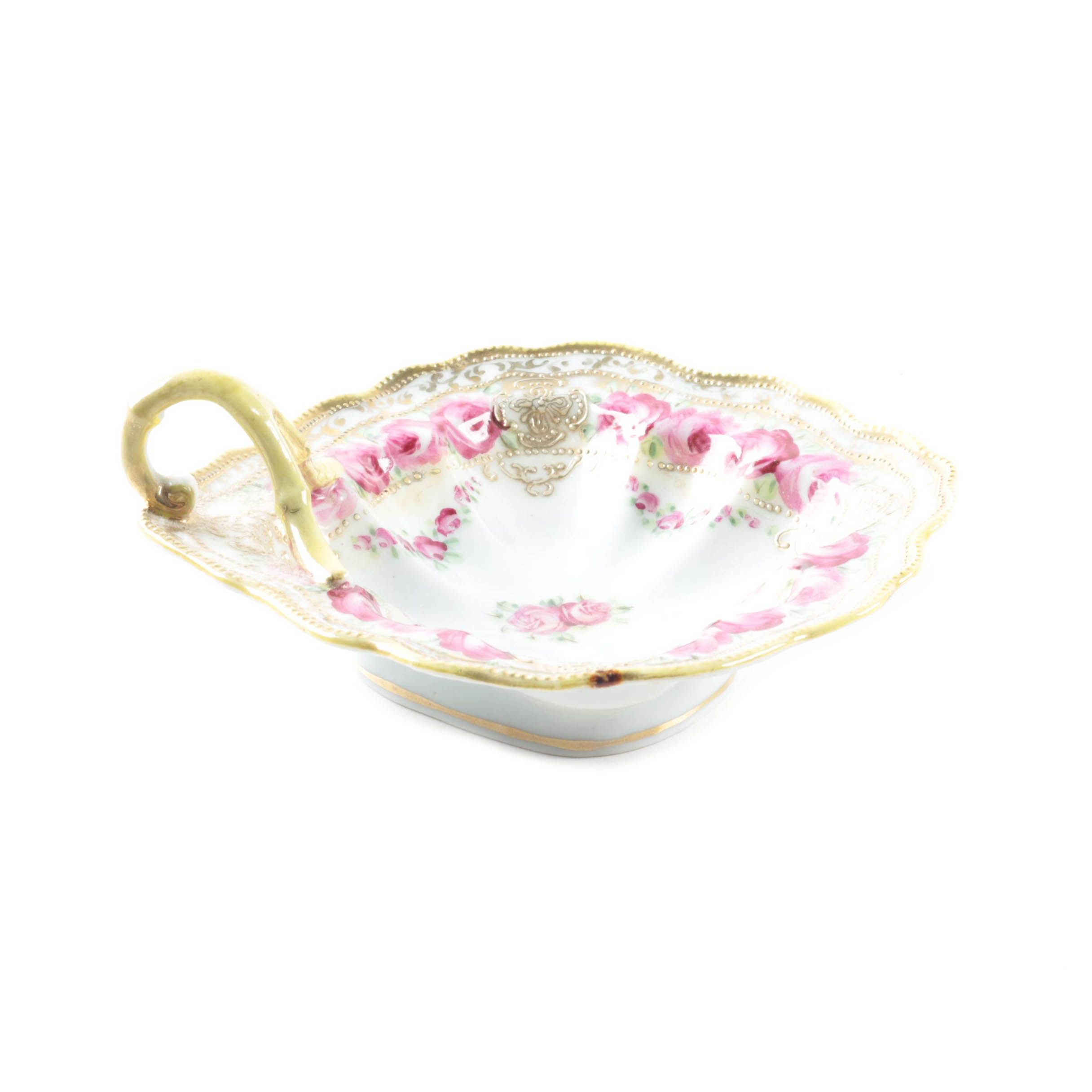 Hand-painted Nippon Porcelain Lemon Server ca. 1891-1921