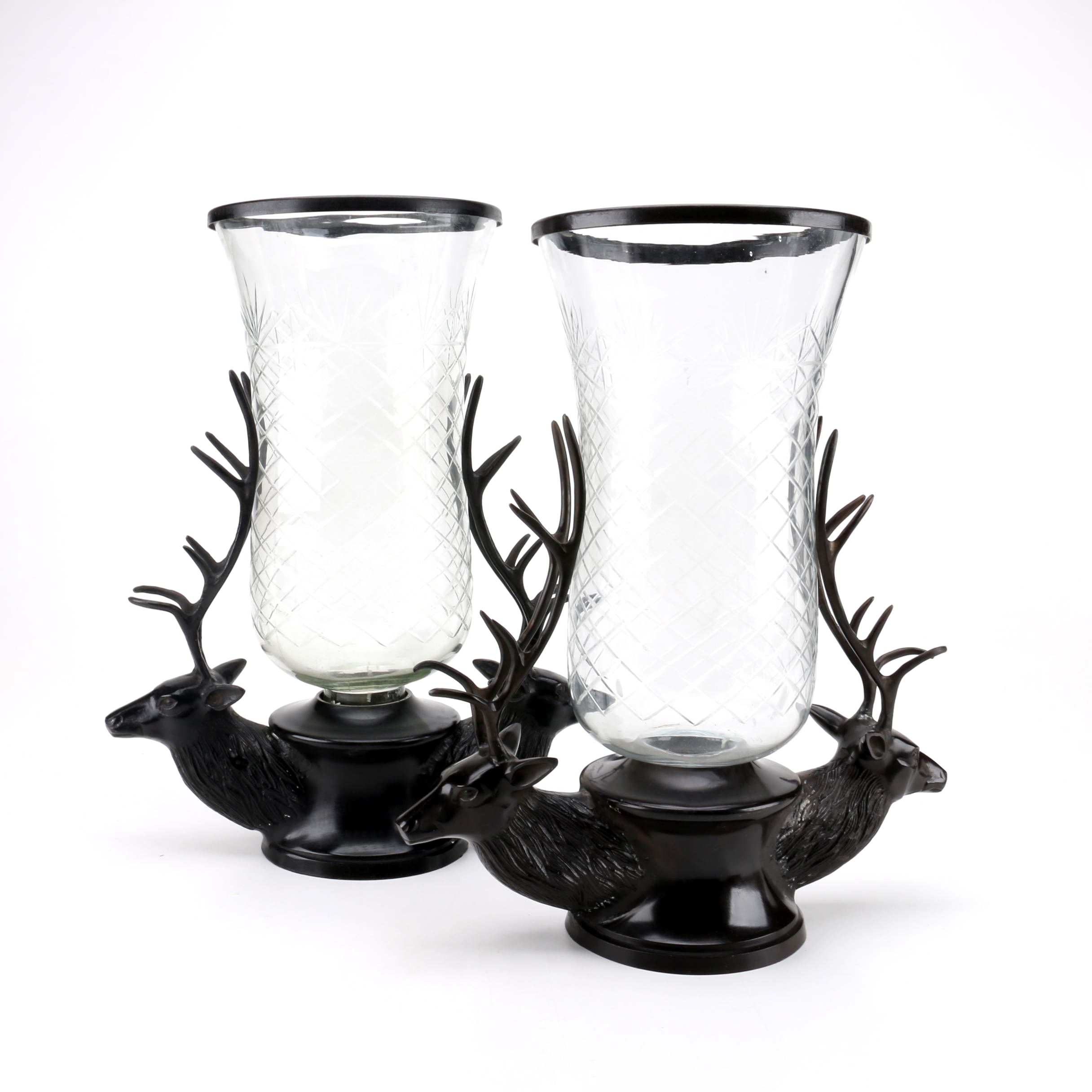Stetson Metal Elk Candle Votives