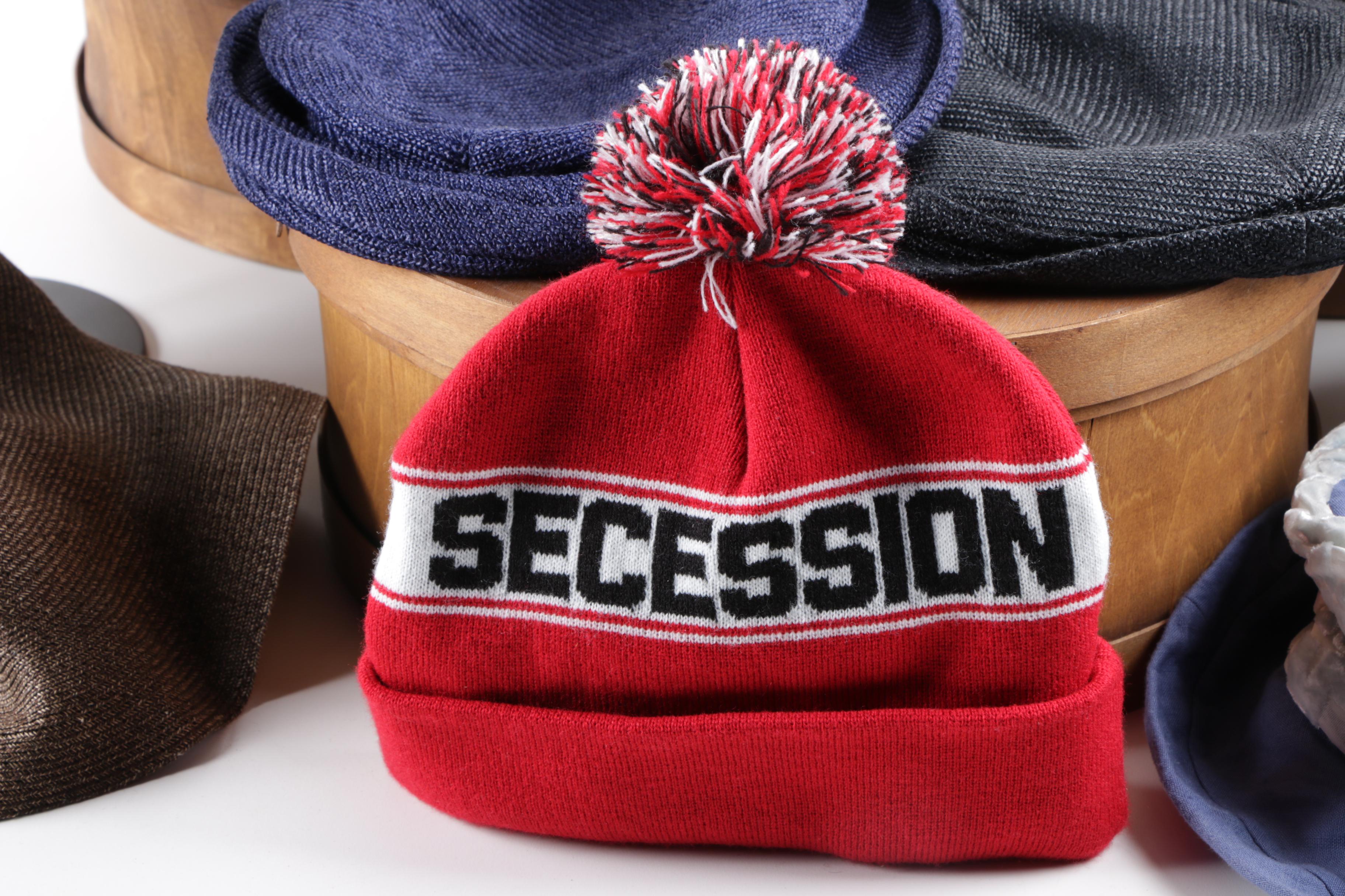 Hat Assortment Including Kangol and Sondra Redmon