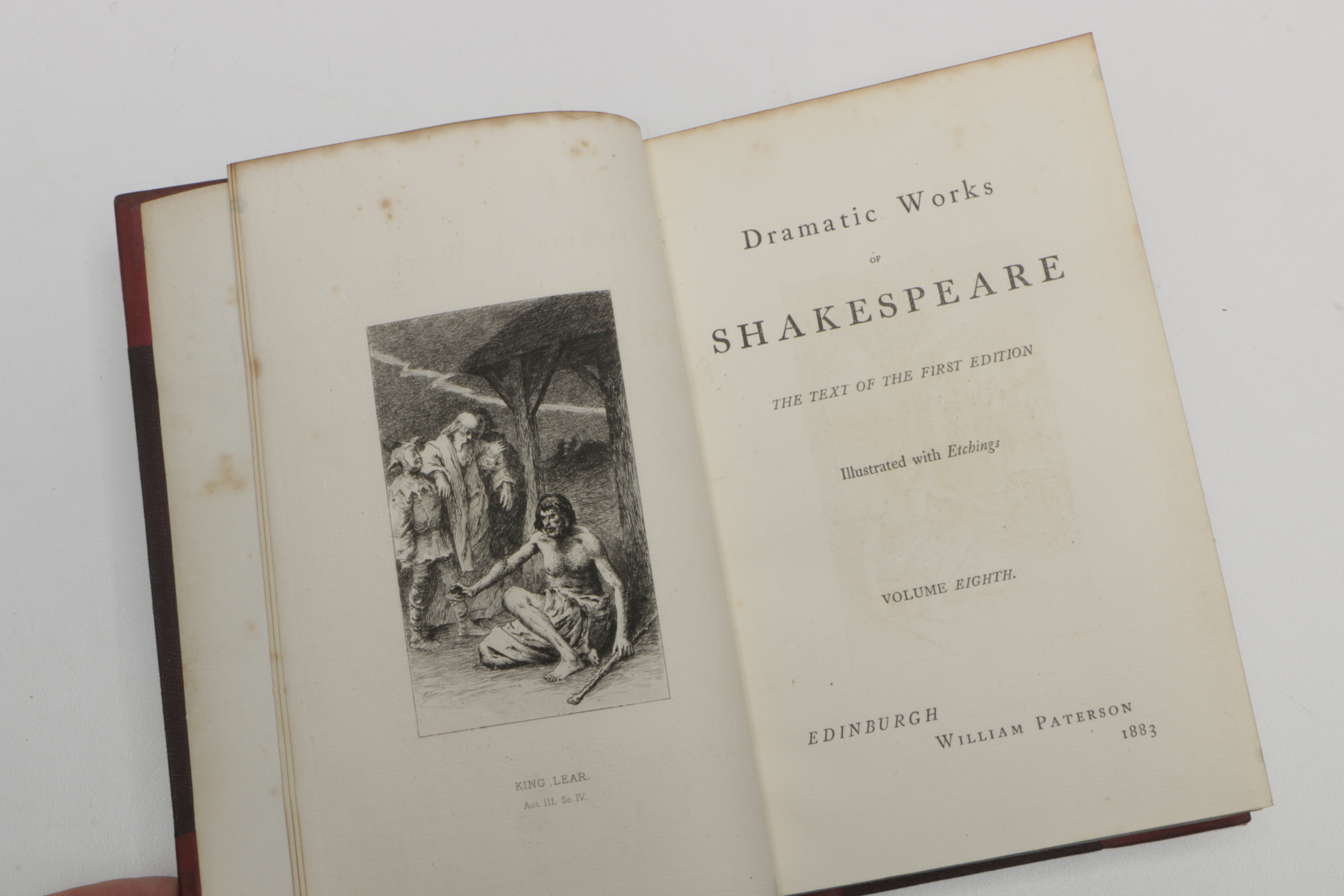 1883 Eight-Volume "Dramatic Works of Shakespeare"