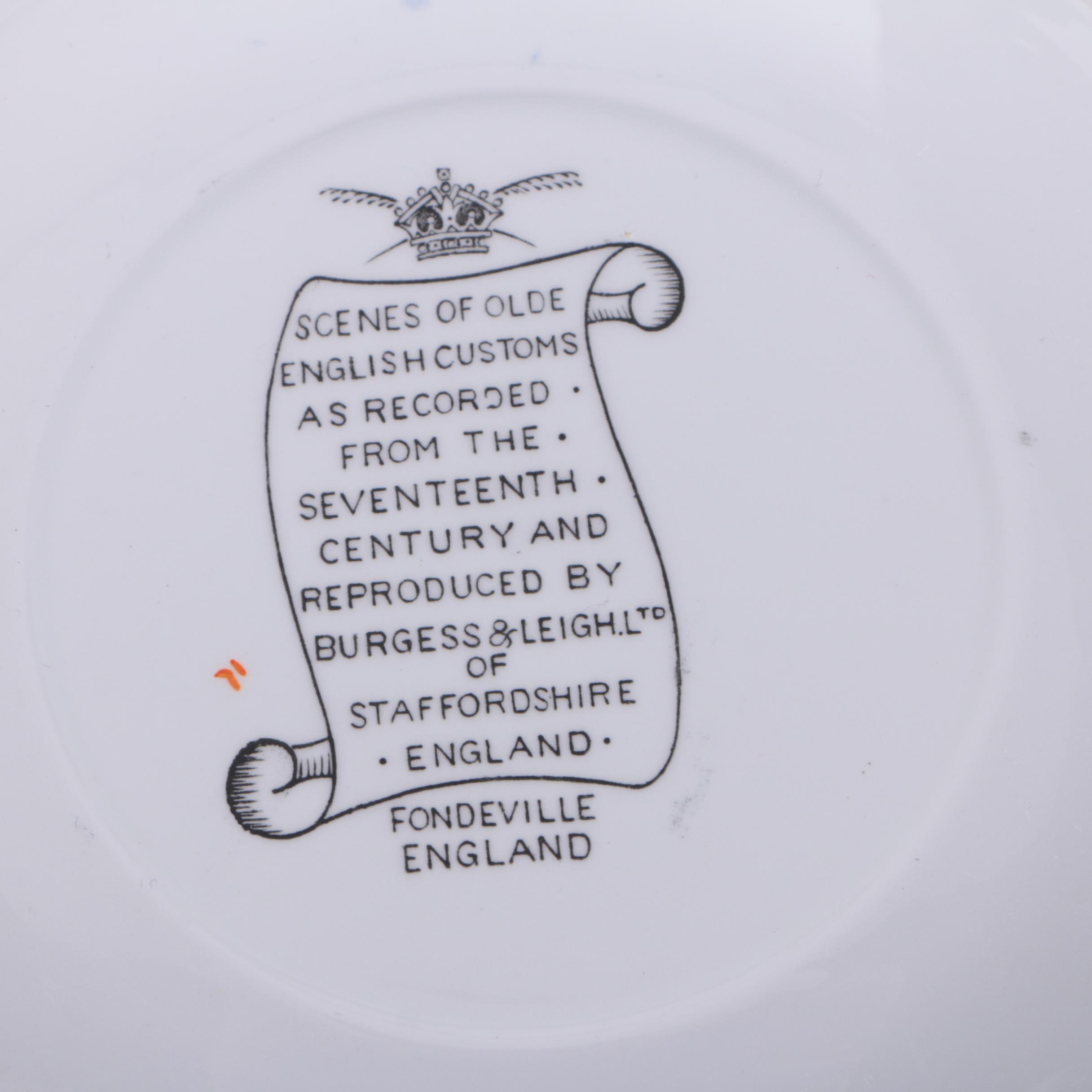 Burgess & Leigh "Ye Olde English Customs" Plates