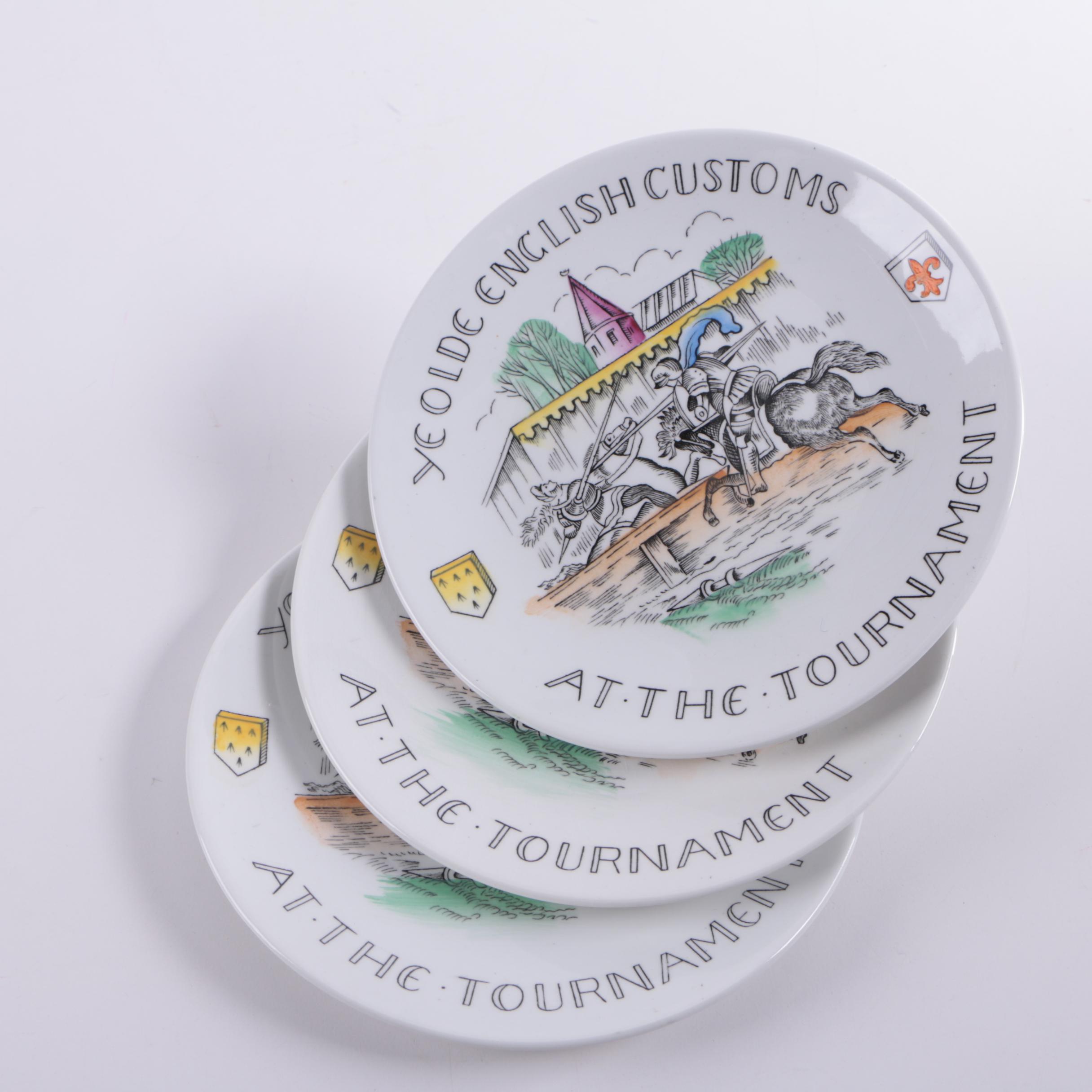 Burgess & Leigh "Ye Olde English Customs" Plates