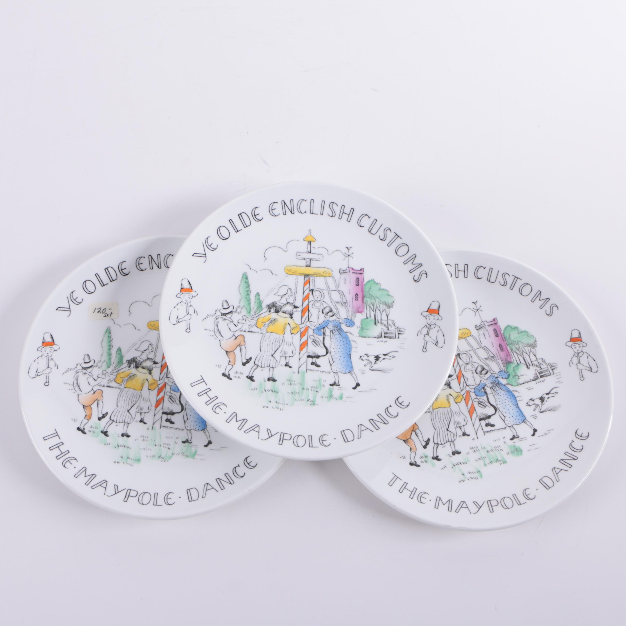 Burgess & Leigh "Ye Olde English Customs" Plates