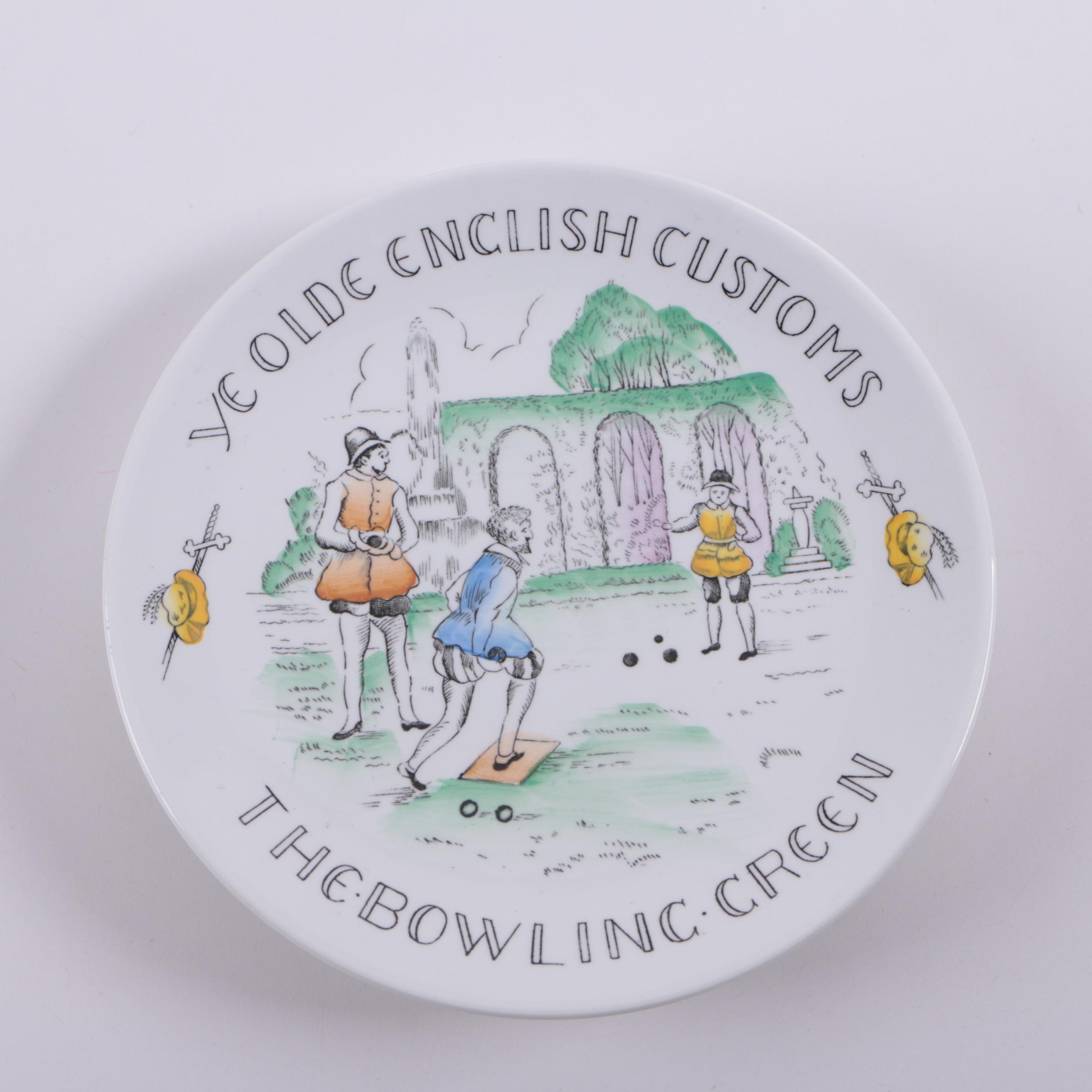 Burgess & Leigh "Ye Olde English Customs" Plates